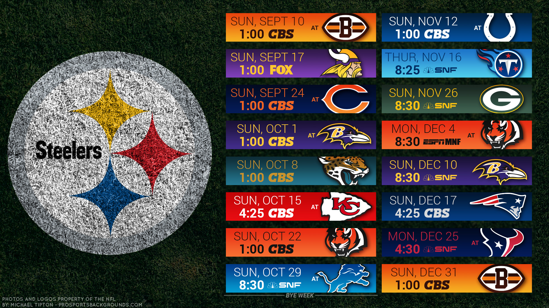 1920x1080  By Carrey Steelers Wallpapers Schedule