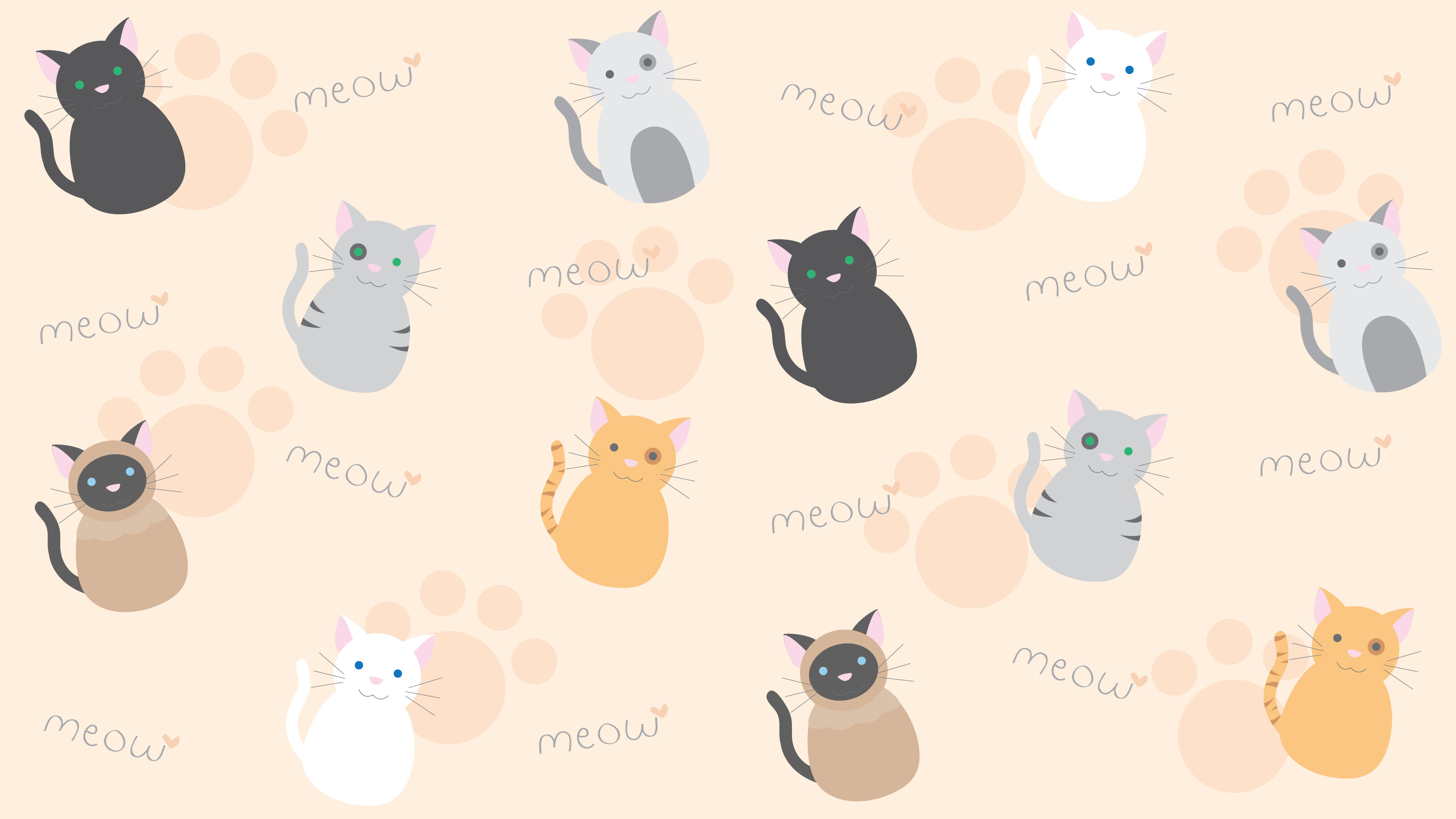 3333x1875 kawaii kitty wallpaper by technicolorblackout customization wallpaper .