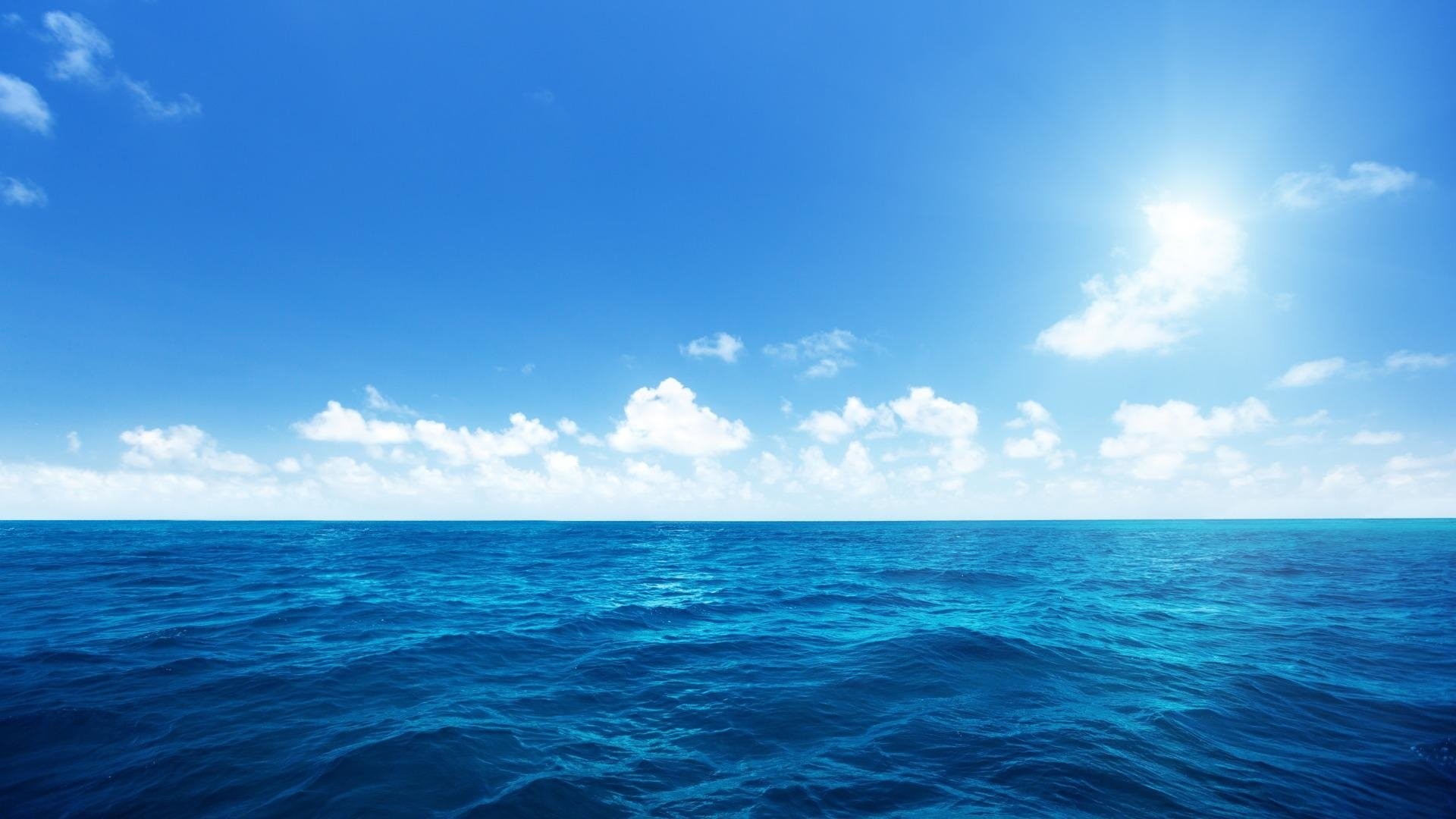 1920x1080 Earth - Ocean Earth Horizon Blue Sky Wallpaper