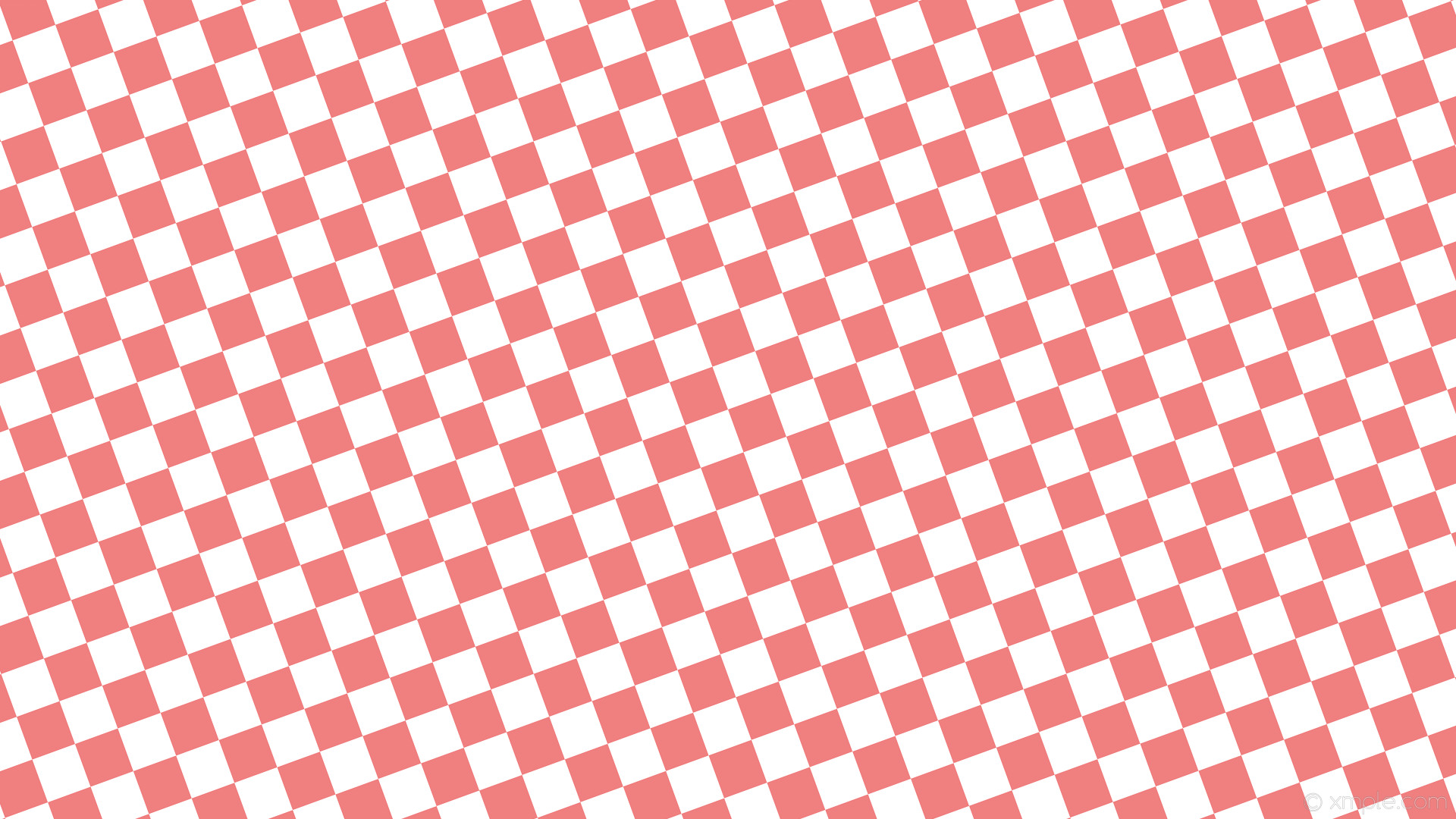 1920x1080 wallpaper red white checkered squares light coral #f08080 #ffffff diagonal  20Â° 60px