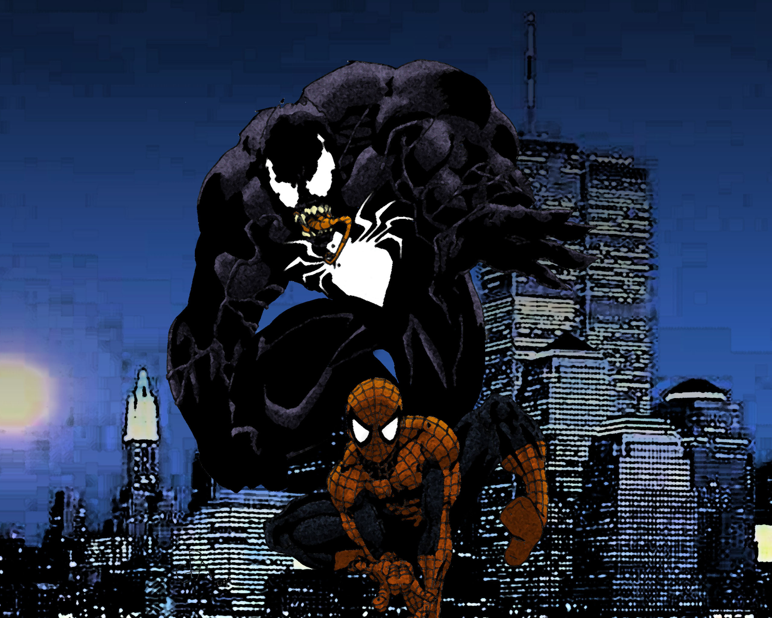2560x2048 ... venom vs. spiderman part ii wp by aftershock80