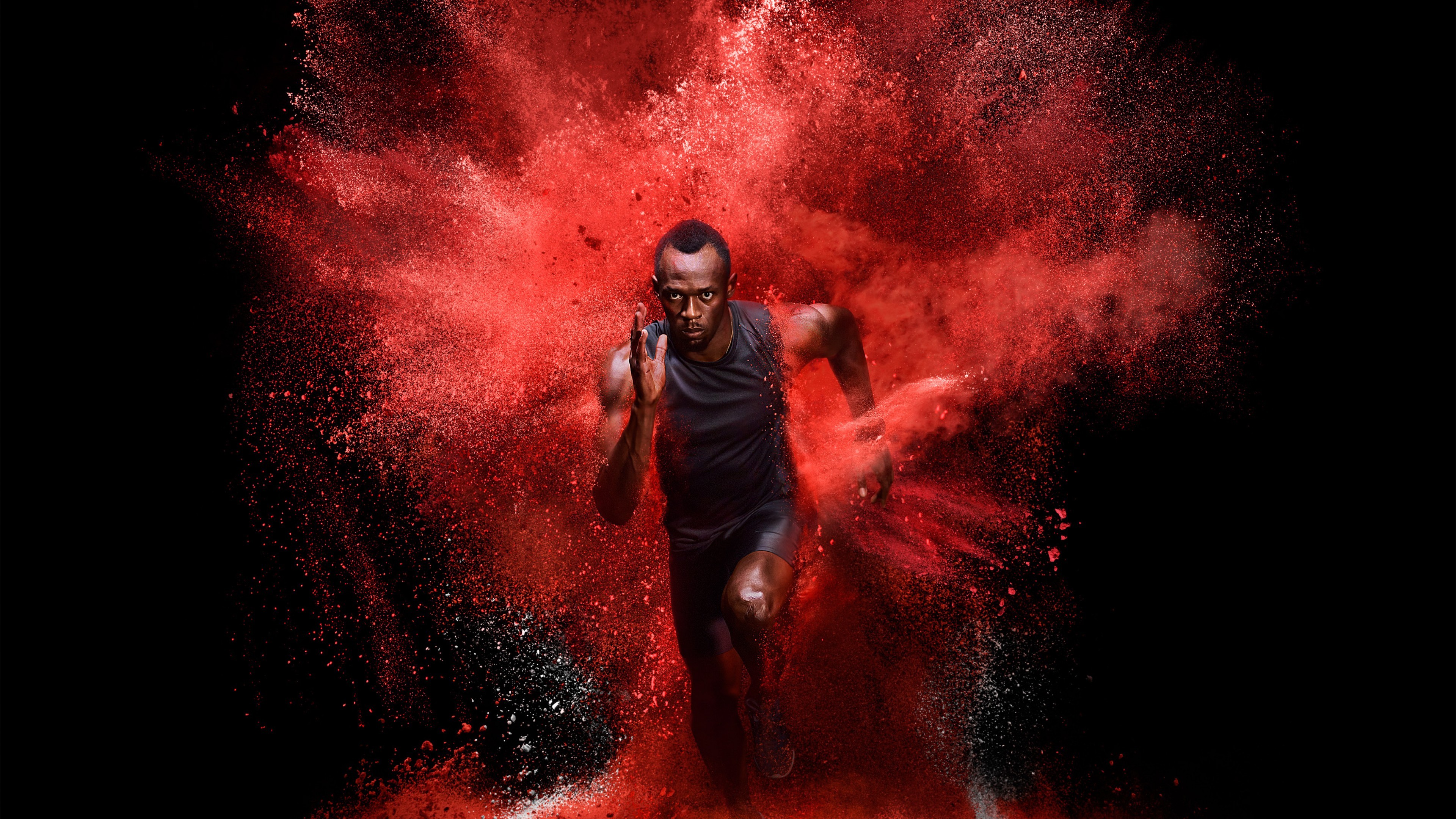3840x2160 Usain Bolt, Olympic athlete, Jamaican sprinter, HD