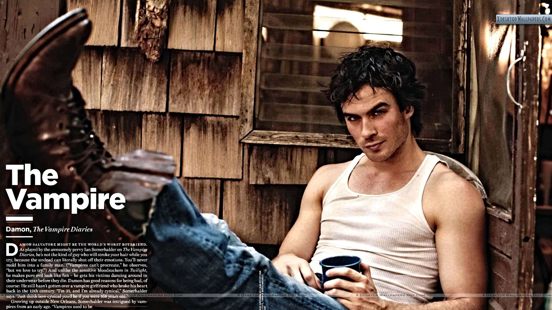 Ian Somerhalder Wallpaper Vampire Diaries.