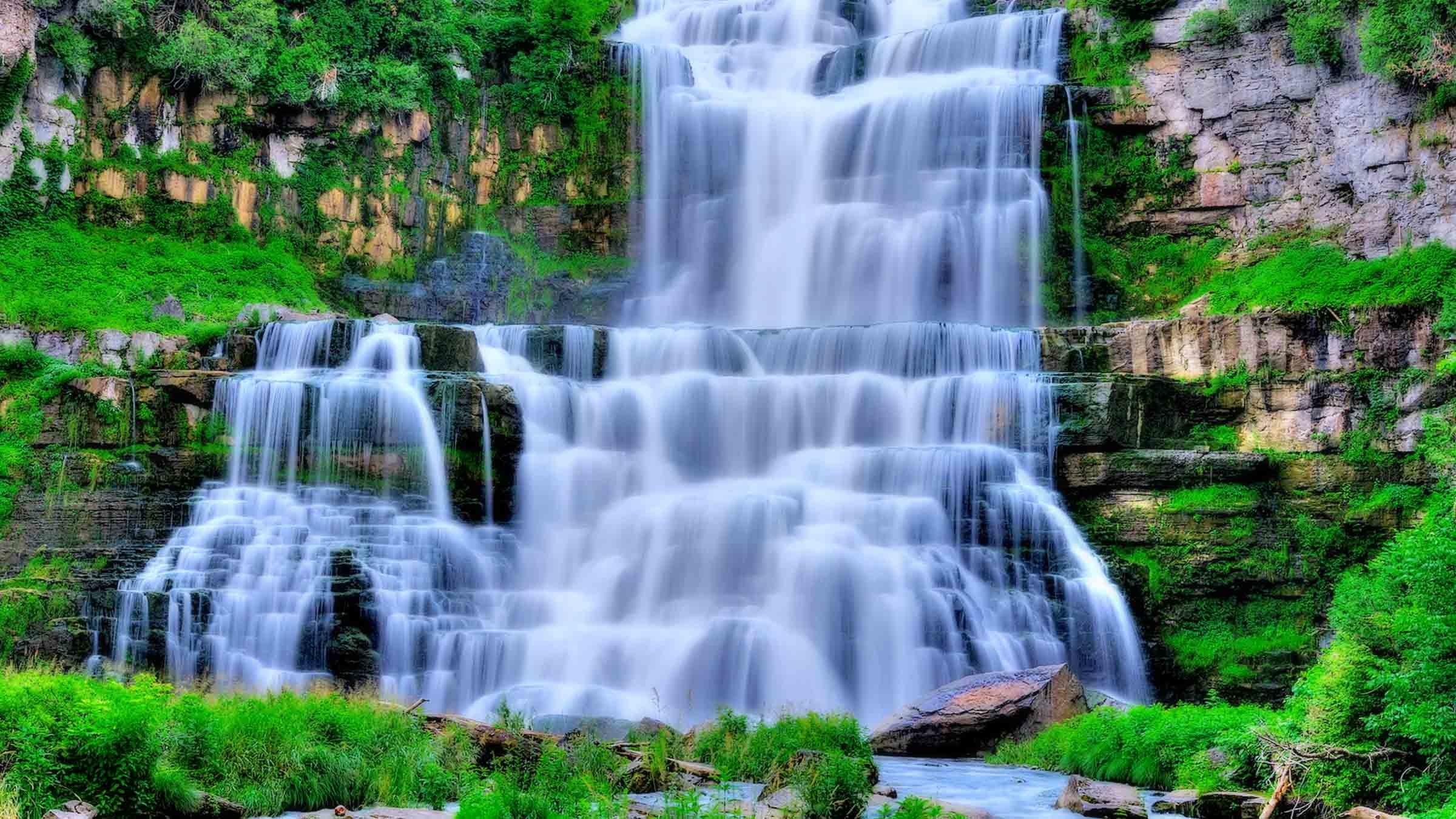 2400x1350 Nature Waterfalls Beautiful waterfall High Resolution HD wallpaperjpg  