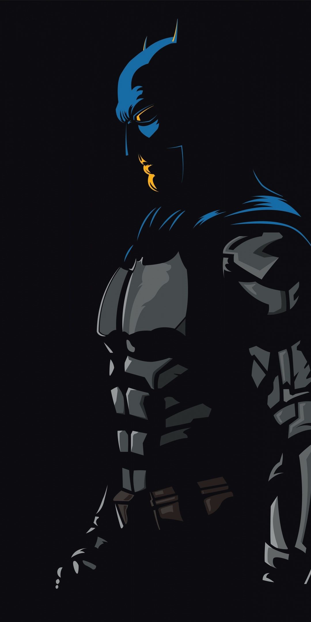 1080x2160 Batman, dark knight, Justice League, DC Comics, minimal,  wallpaper
