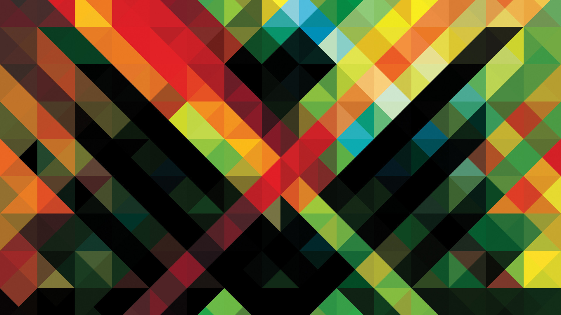 1920x1080 Creative Color Wallpaper Geometry Image HD Picture.