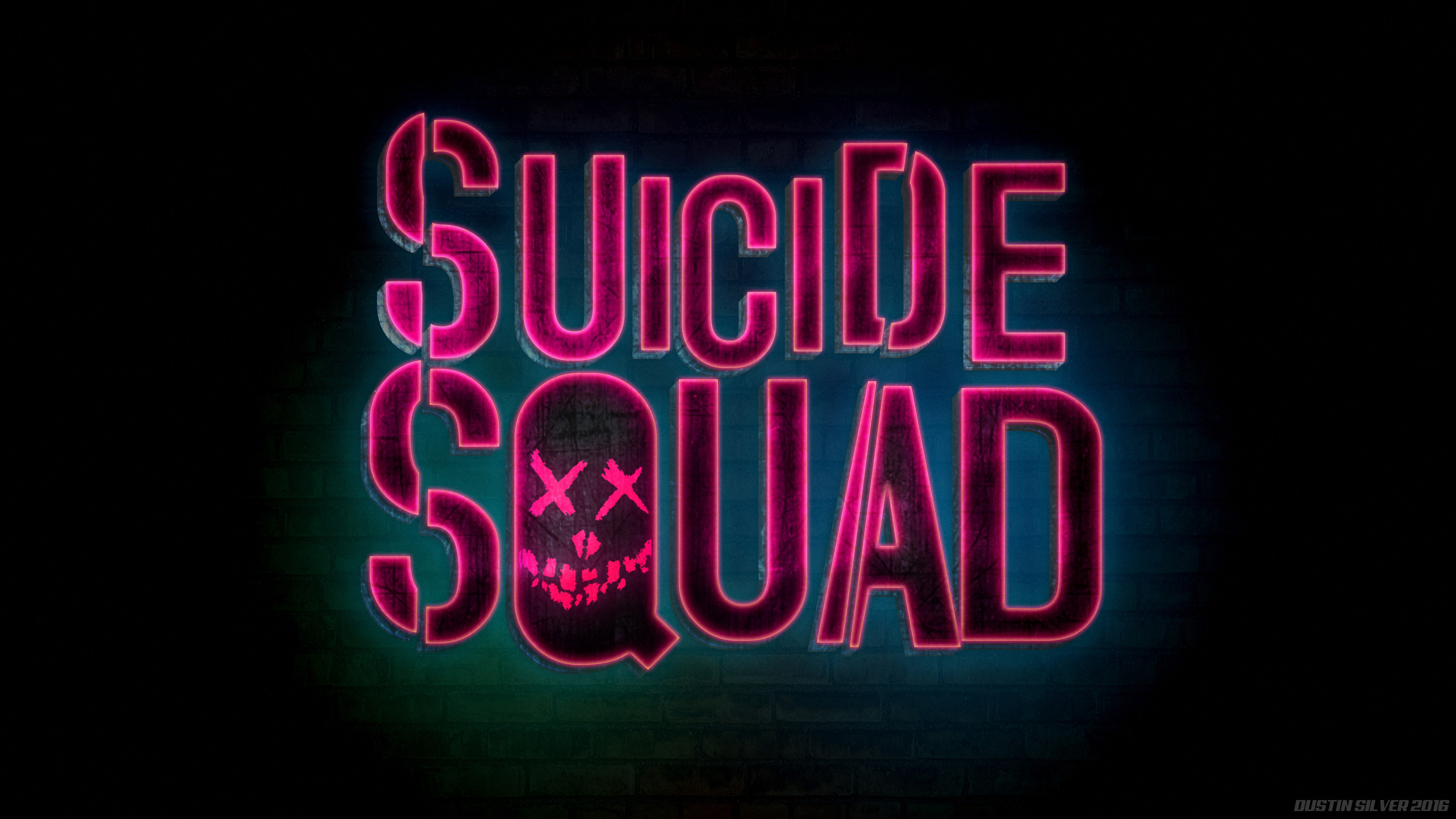 3840x2160 Suicide Squad Wallpaper HD Logo
