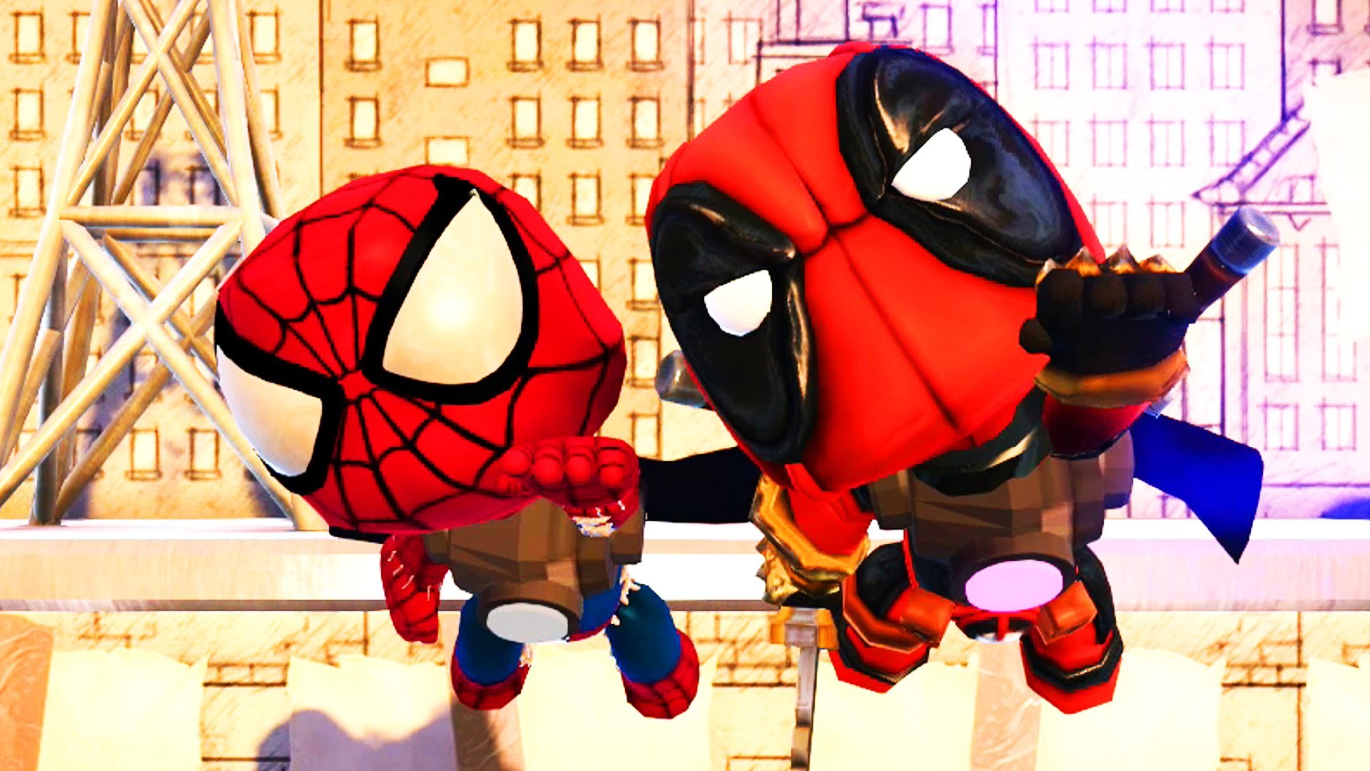 1920x1080 LittleBigPlanet 3 - The Picture Walls with Spiderman and Deadpool -  Superhero Fun! - YouTube