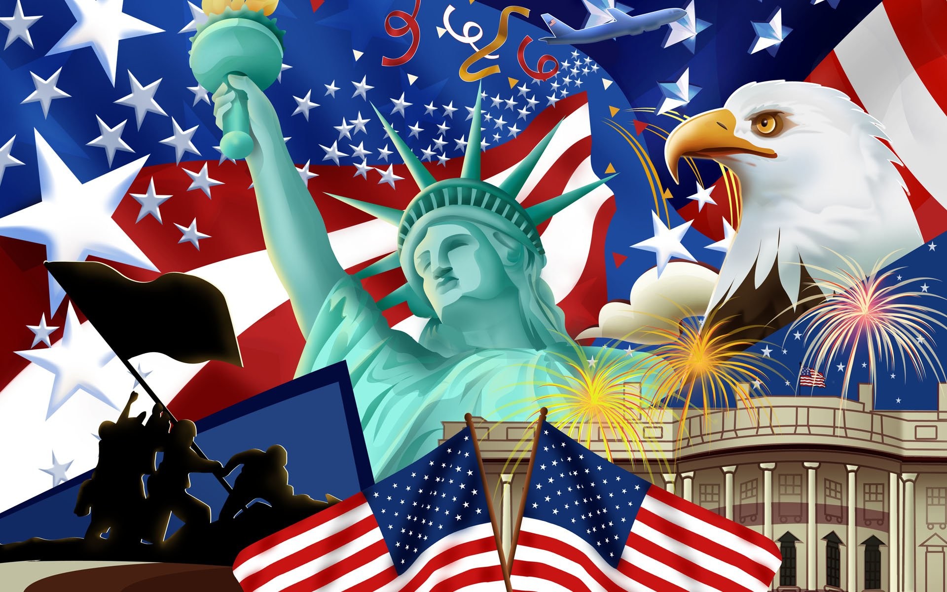 1920x1200 HD Wallpaper | Background ID:476788.  Man Made American Flag