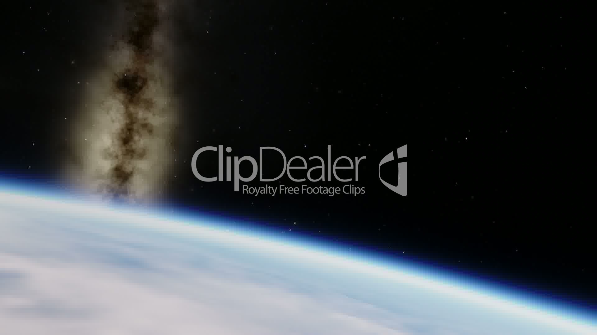 1920x1080 Clips. Planet Earth Flyover with Milky Way Background ...
