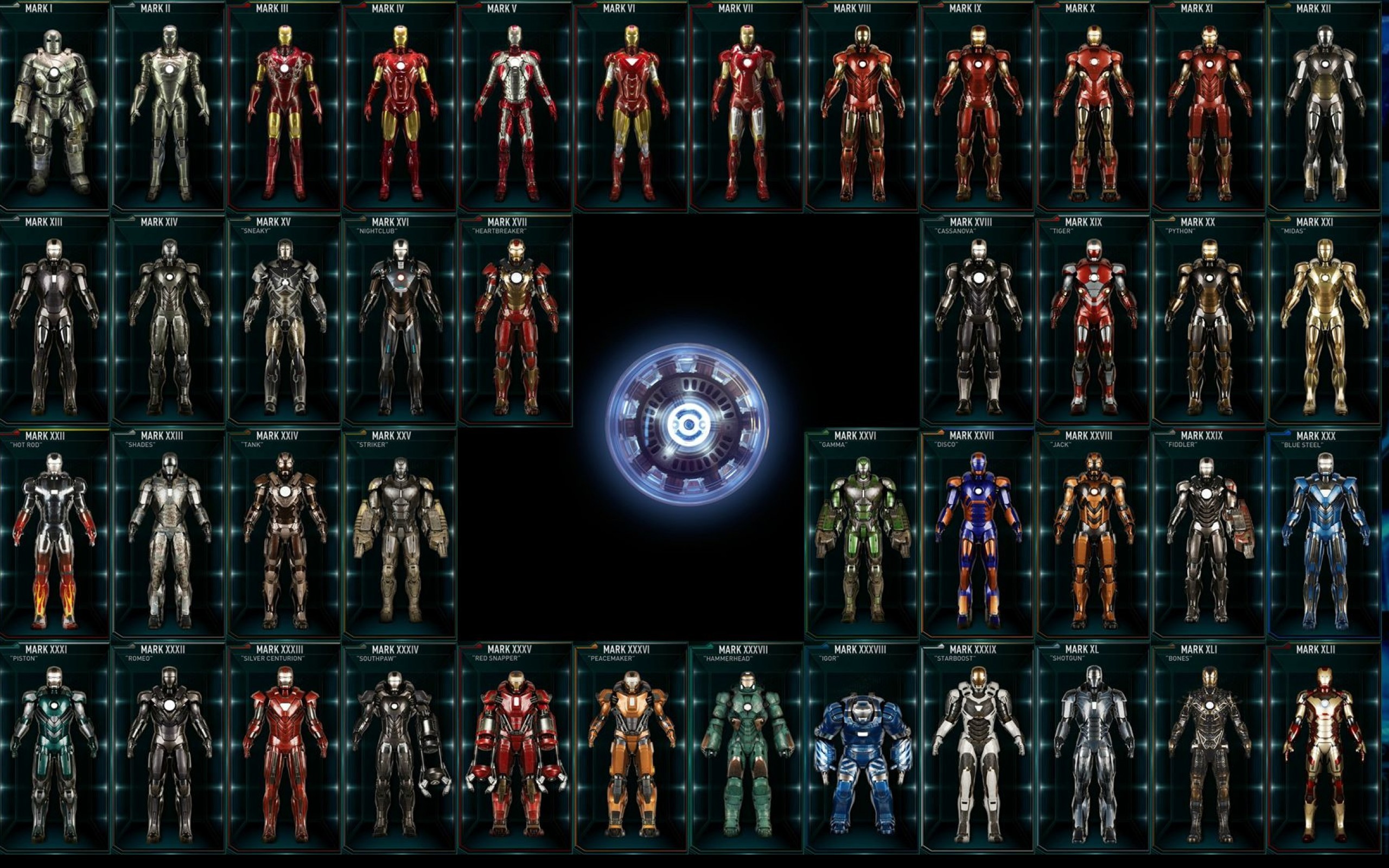 2560x1600 <b>Iron Man</b> Armor <b>Wallpapers</