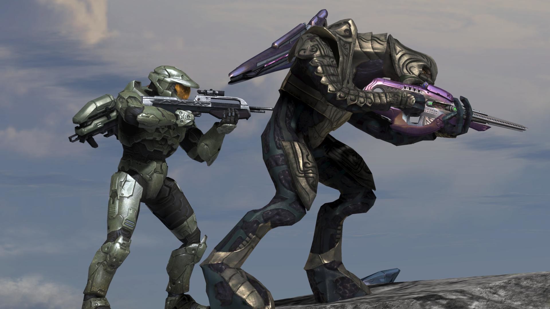 1920x1080 Death in Halo 3 is vindicated by way of instantaneous responses – Chief  kills Spark after he kills Johnson, and you're witness to the Arbiter ...
