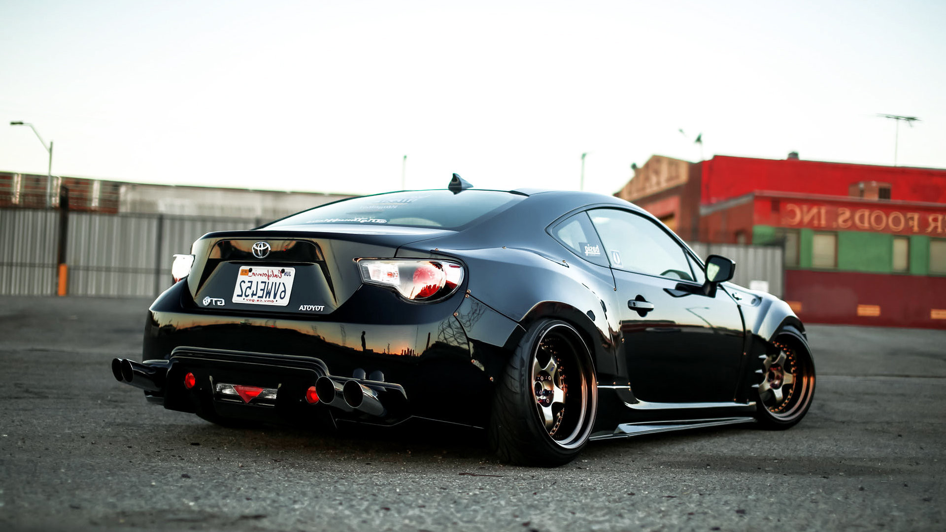 1920x1080 Scion FRS with Work Meisters and bodykit Rocket Bunny kits