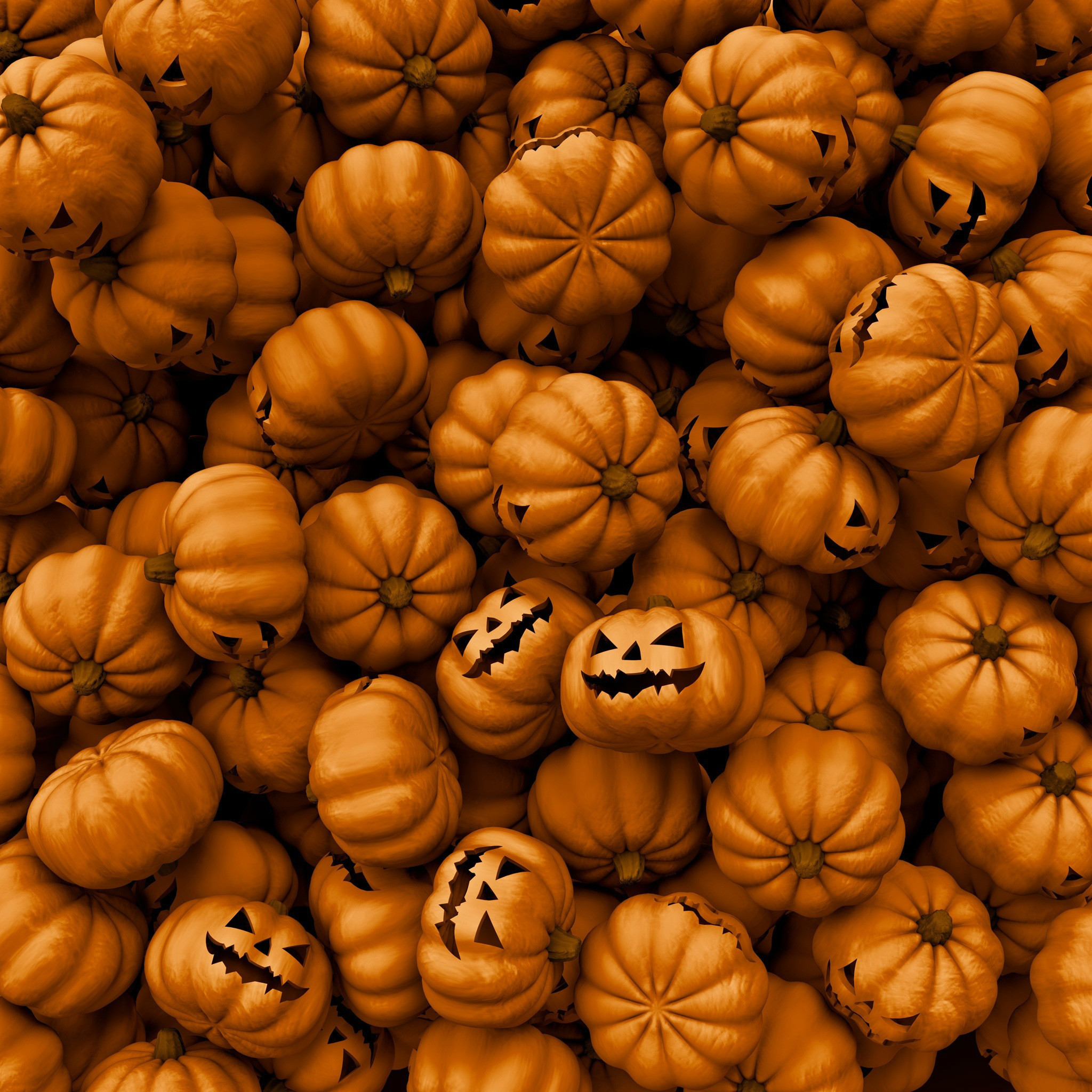 2048x2048 1076 0: Halloween Pumpkins iPad wallpaper