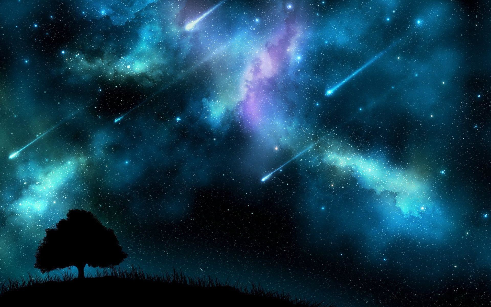 1920x1200 Wallpapers For > Falling Star Wallpaper Hd