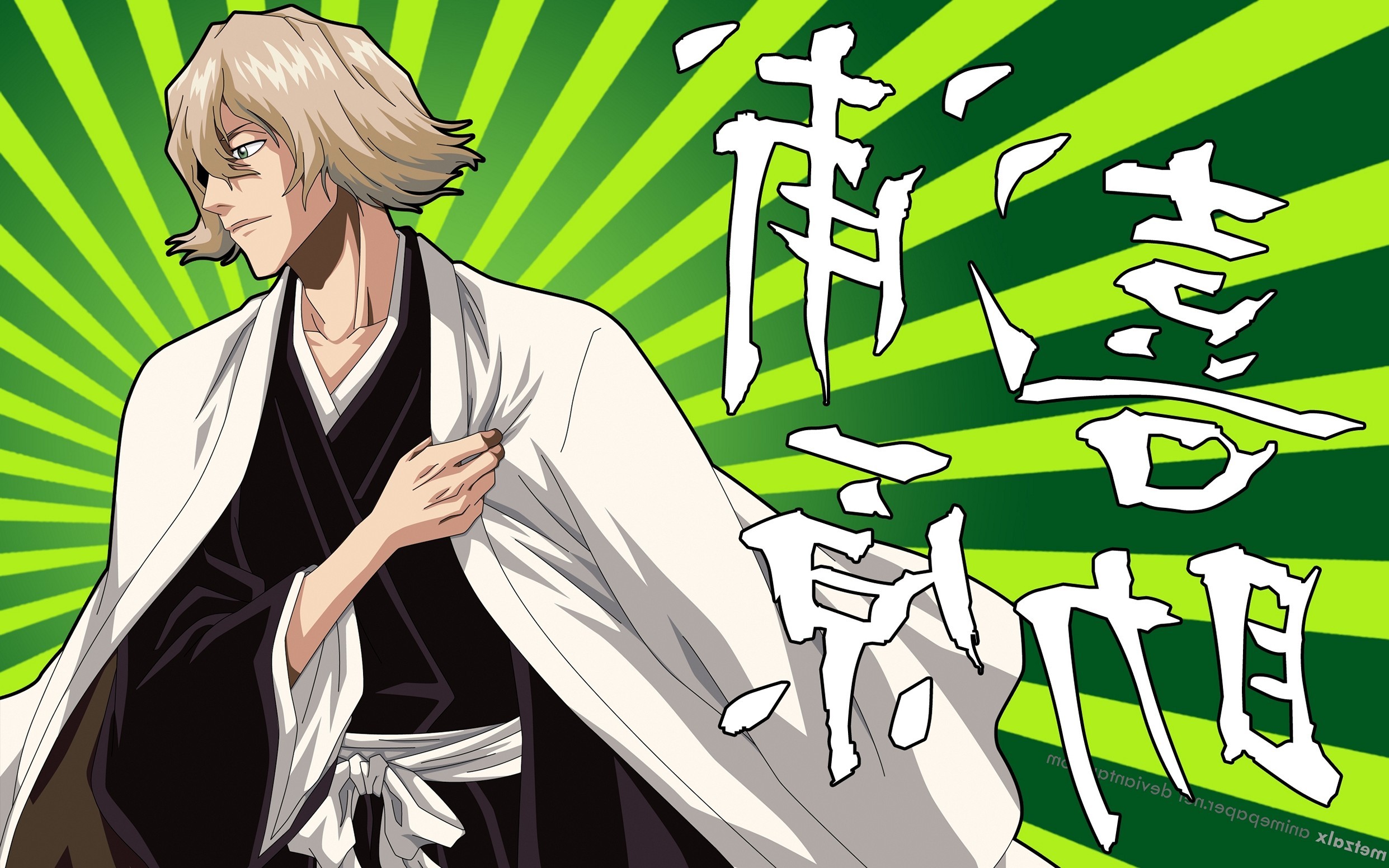2483x1552 Guy Blond Hair Kimono Eyes Posture Cute Anime Couple Wallpaper
