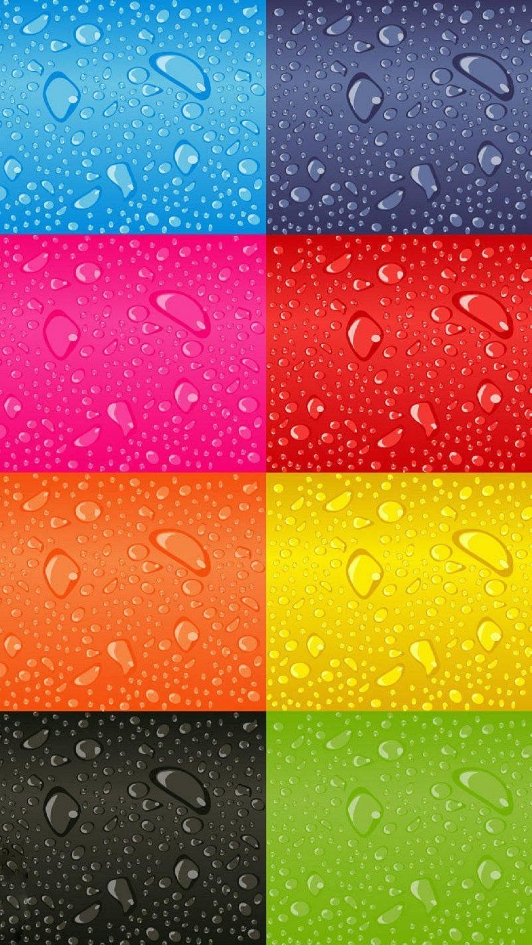 1080x1920 Different Colors on iPhone 6 Home and Lock Screen Display Wallpaper