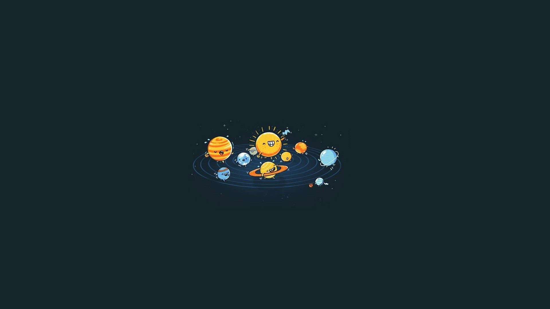 1920x1080 Funny Solar System