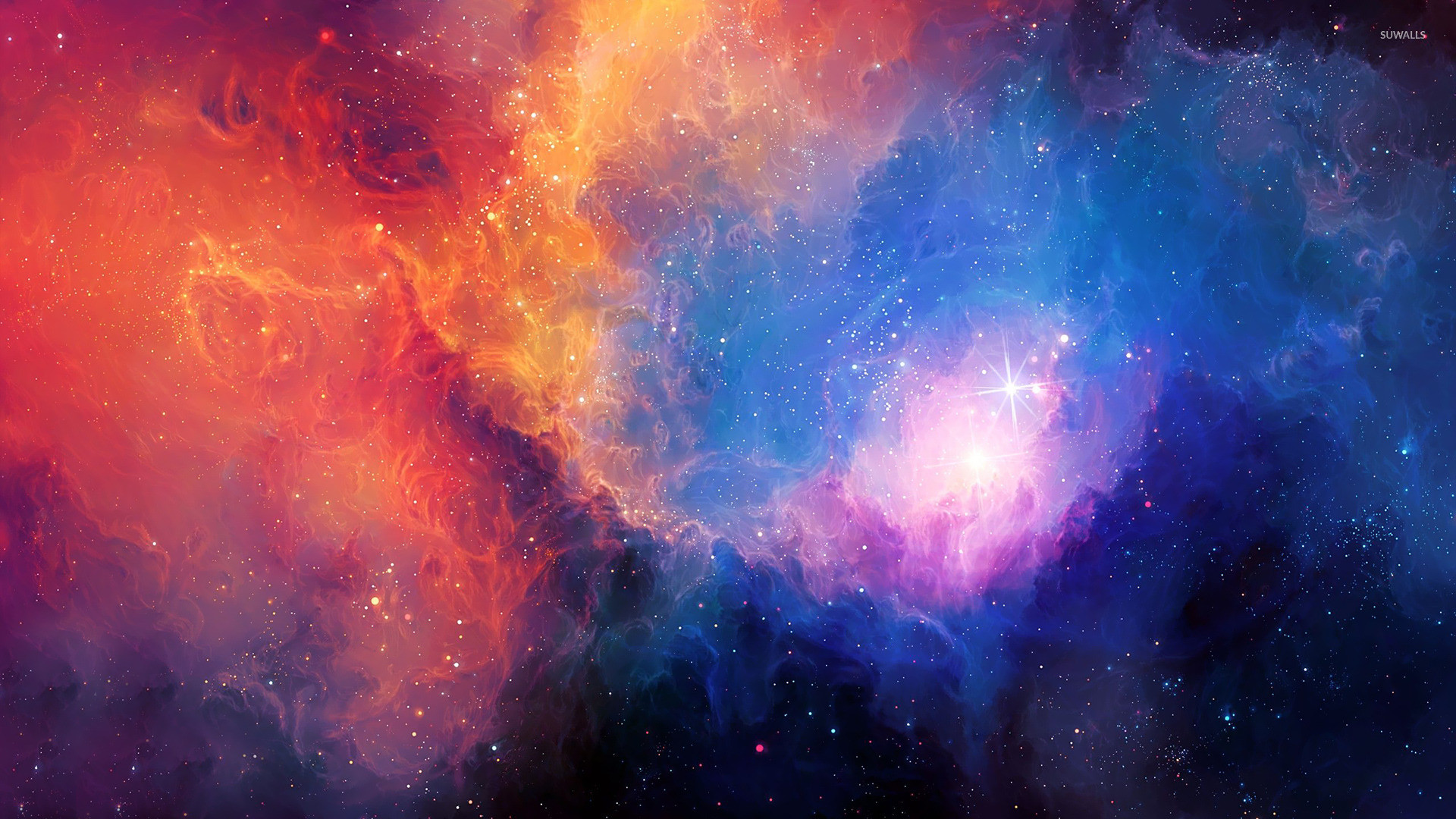 1920x1080 Colorful nebula wallpaper