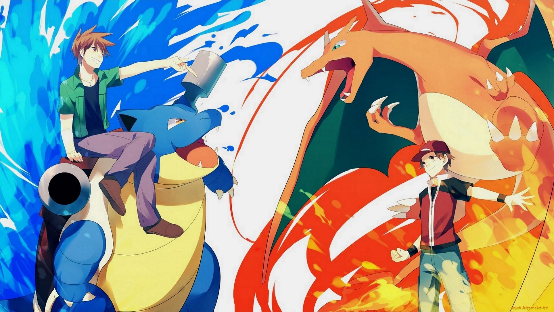 1927x1085 Pokemon Trainer Red Wallpapers Wallpaper Cave