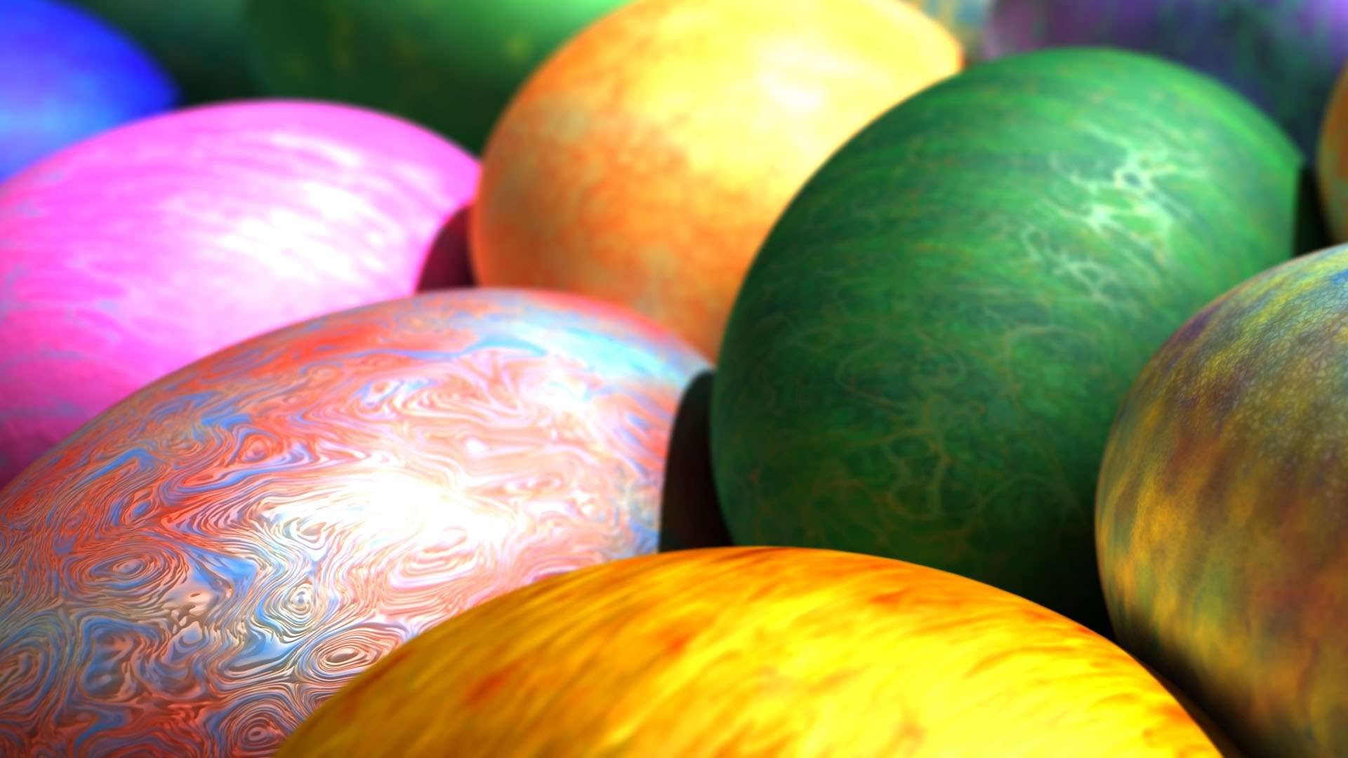 1920x1080 Colored Easter Eggs HD Wallpaper. Â« Â»