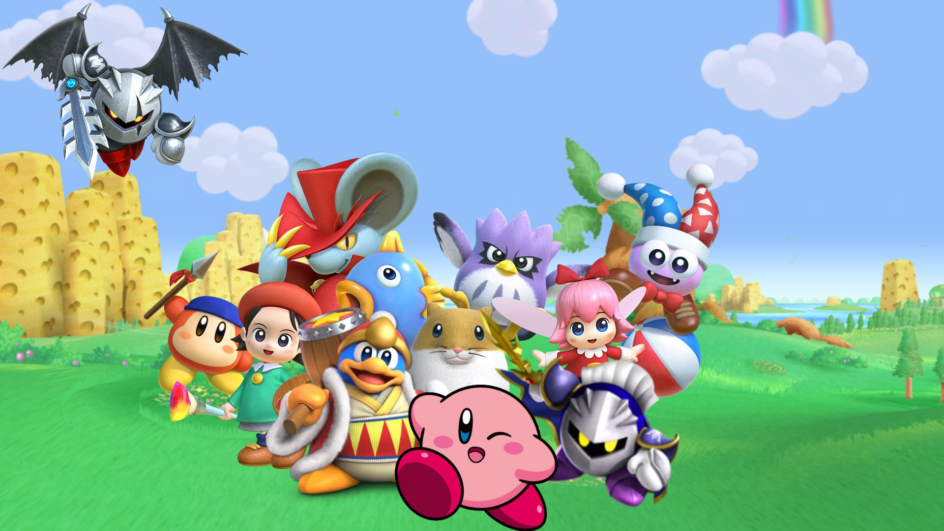 1920x1080 Kirby & Dream Friends Wallpaper (comes with  and 1366x768) - Album  on Imgur