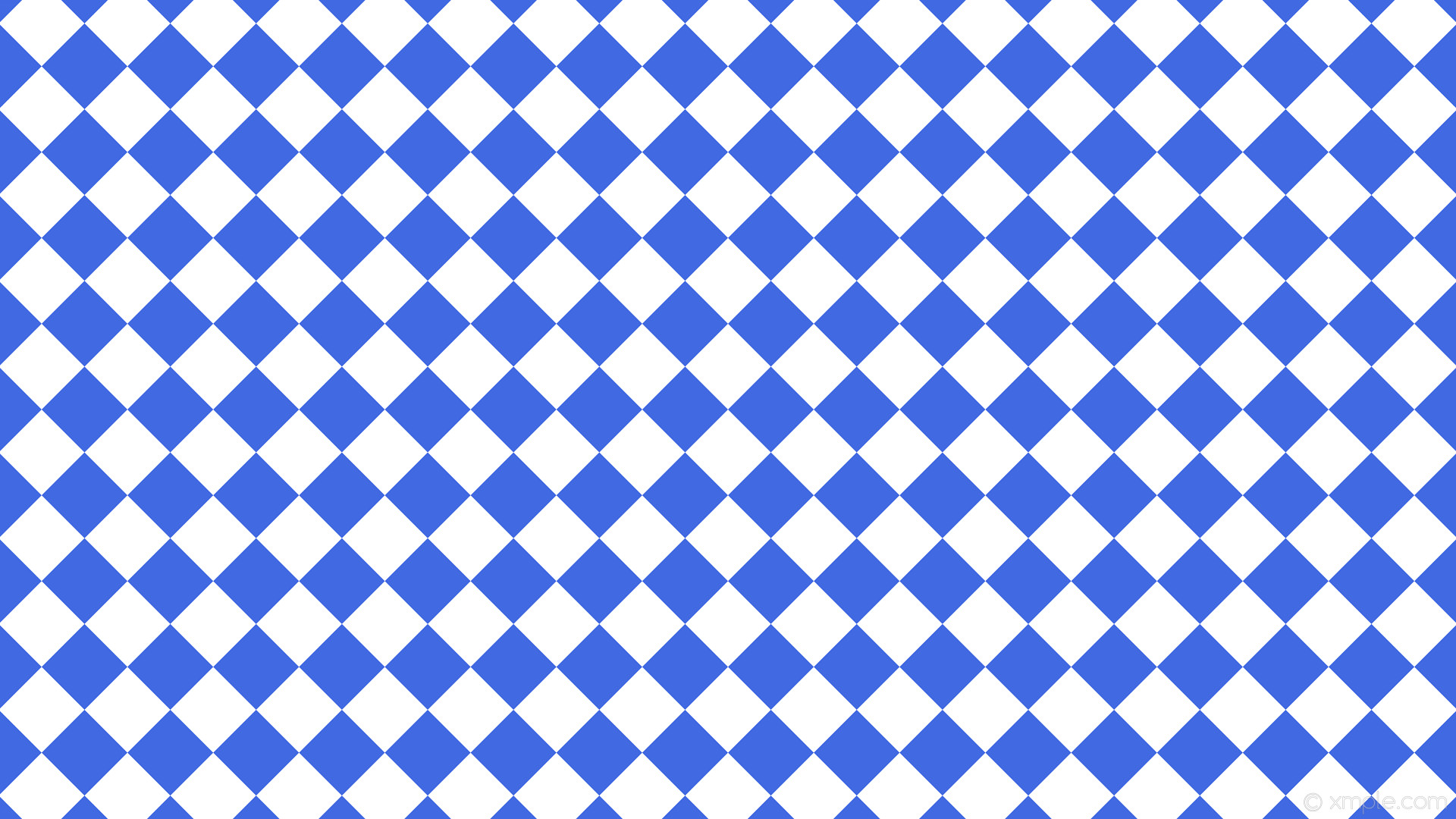 1920x1080 wallpaper squares white checkered blue royal blue #4169e1 #ffffff diagonal  45Â° 80px