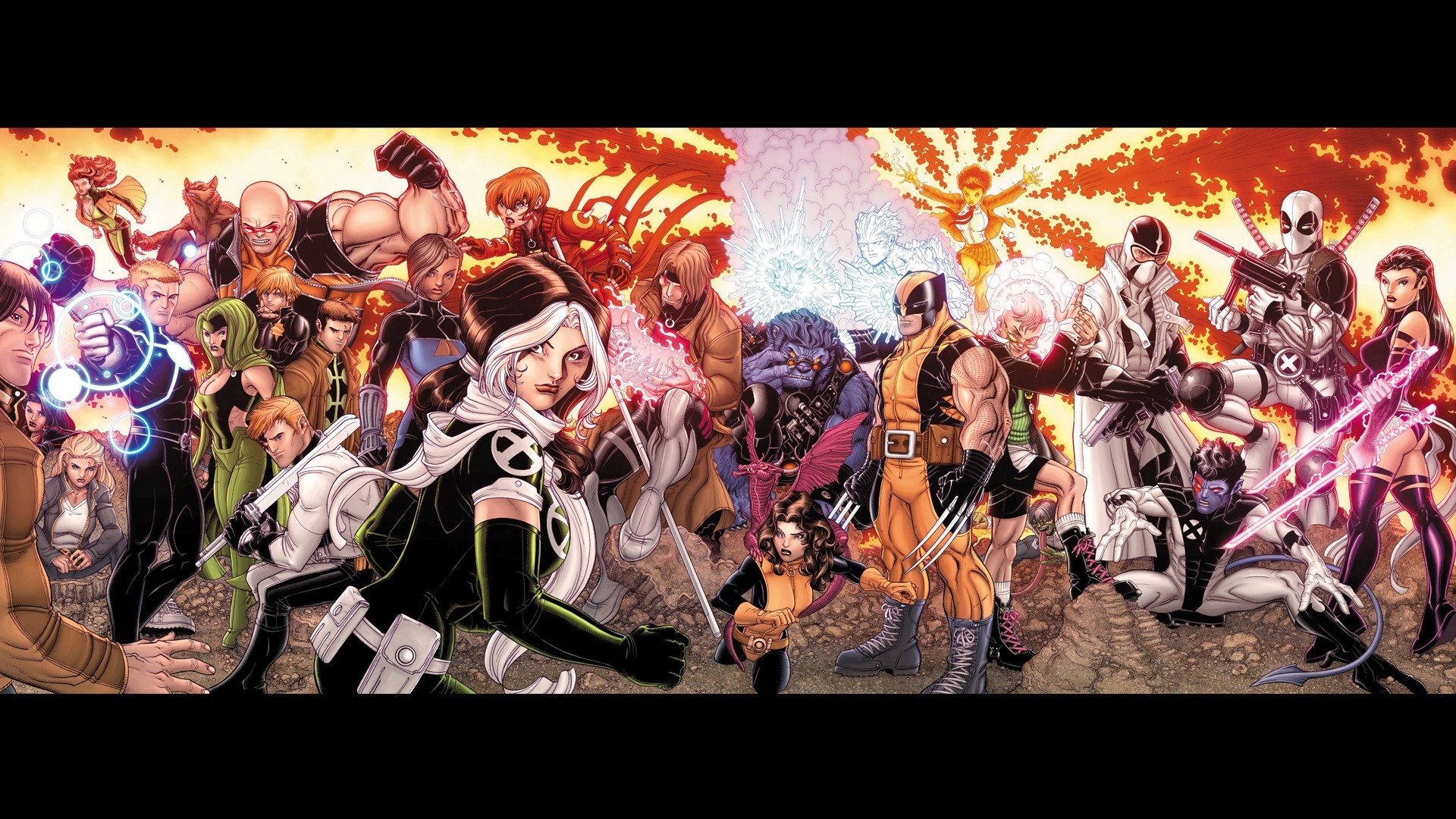 1920x1080 comics, Wolverine, X Men, Marvel Comics, Beast (character), Deadpool,  Gambit, Rogue Wallpapers HD / Desktop and Mobile Backgrounds