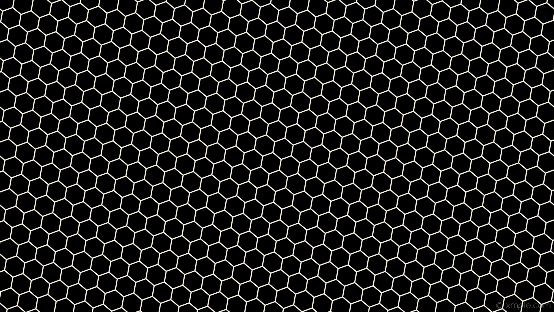 1920x1080 wallpaper beehive black honeycomb white hexagon old lace #000000 #fdf5e6  diagonal 50Â° 4px