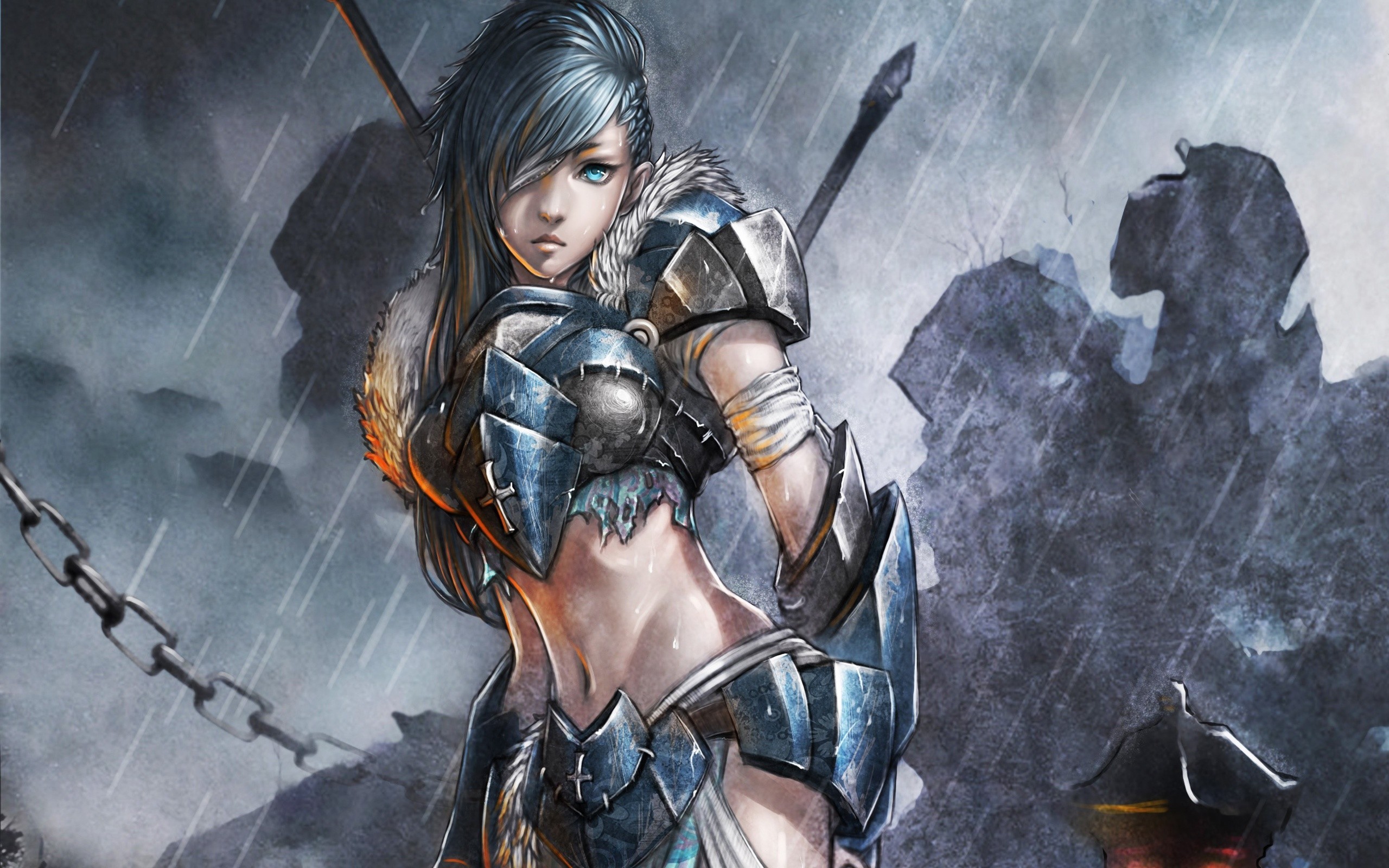 2560x1600 Chainimage description for fantasy girl warrior wallpaper fantasy girl  warrior.
