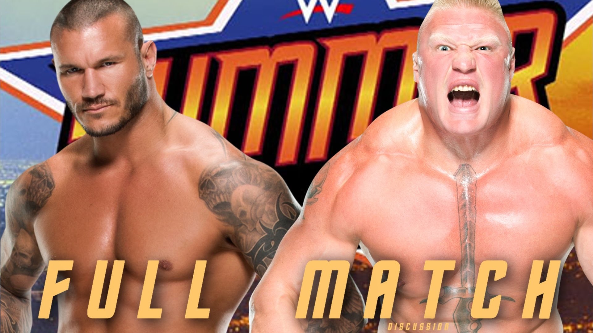 1920x1080 WWE Summerslam 2016: Brock Lesnar vs. Randy Orton Full Match Highlights