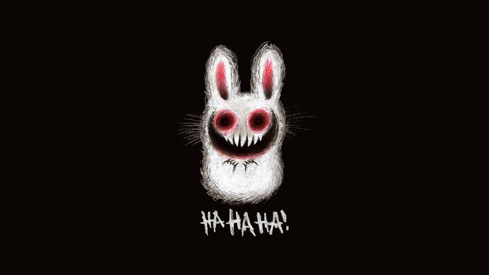 1920x1080  Creepy bunny wallpaper, cute adorable fluffy scary bunny rabbit .