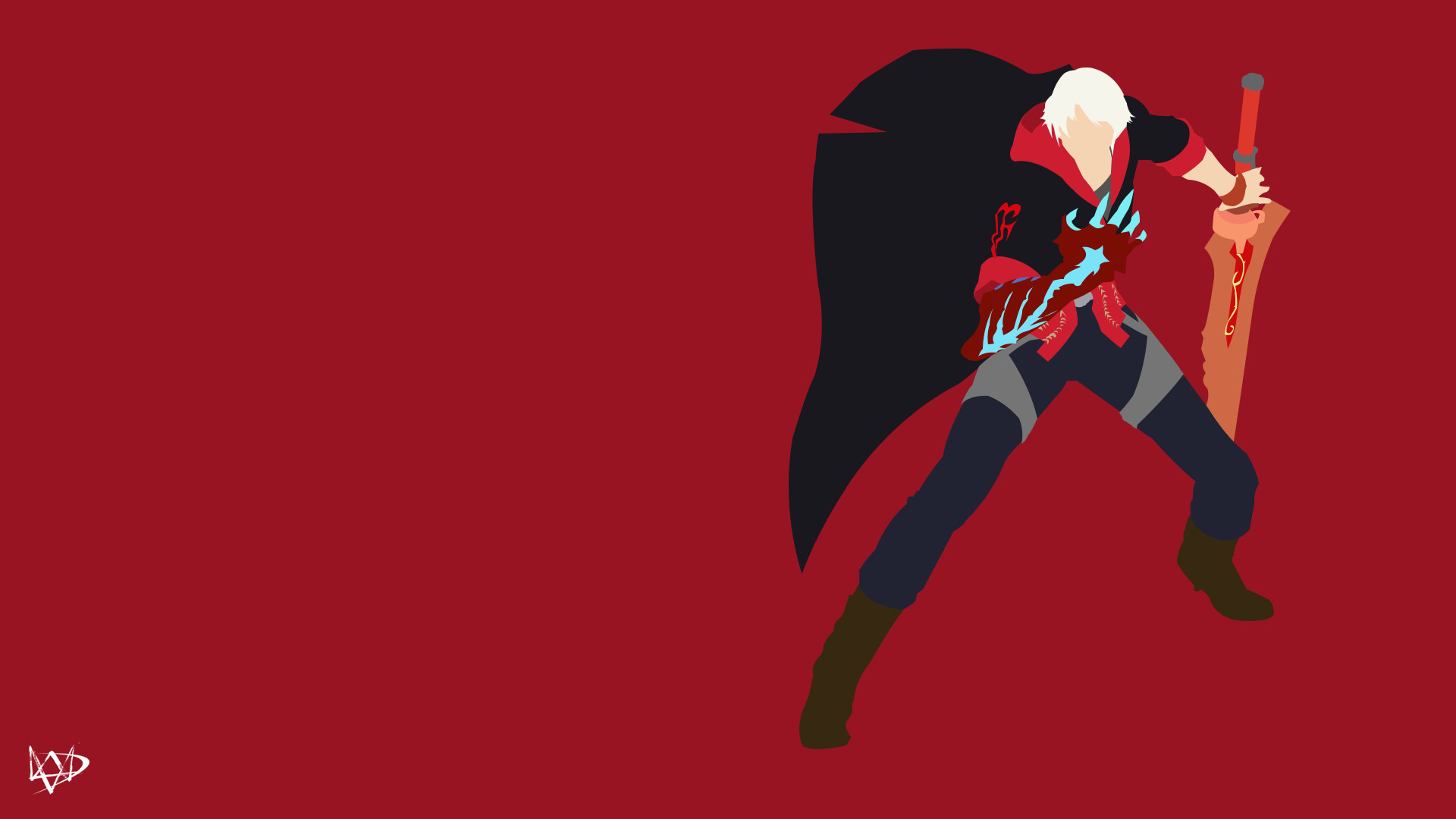 1920x1080 ... Nero (Devil may Cry 4) Minimalist Game by Lucifer012