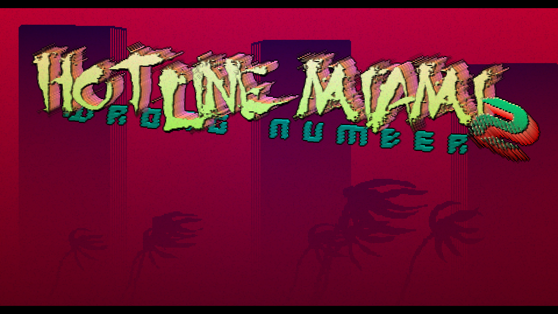 1920x1080 Hotline Miami 2 menu screen without the actual menu, just thought someone  might want to use it as a wallpaper.