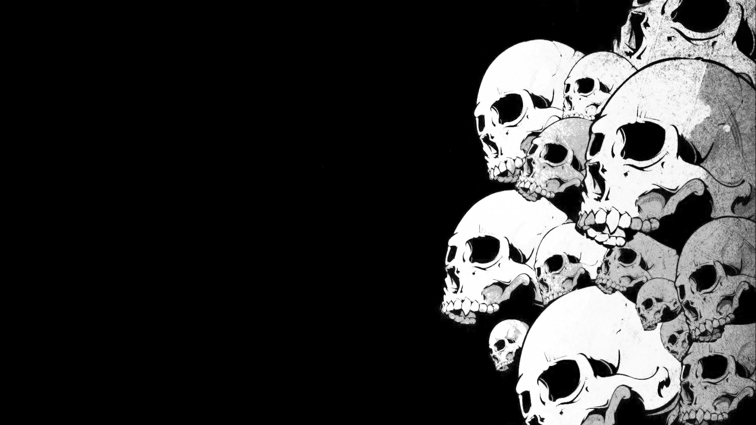 2560x1440 Dark Skull Evil Horror Skulls Art Artwork Skeleton D Wallpaper At Dark  Wallpapers