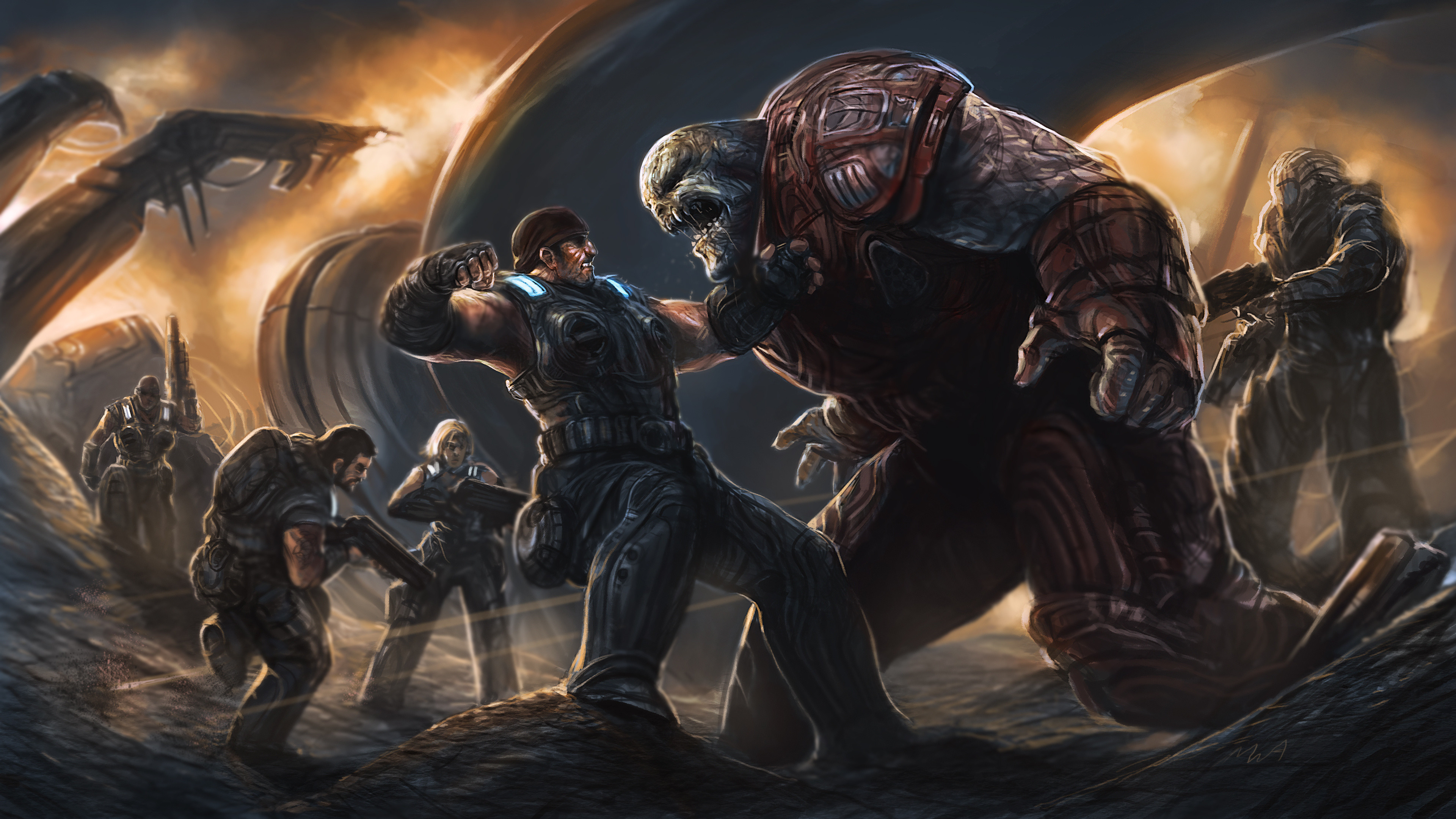 3840x2160 HD Wallpaper | Background Image ID:269785.  Video Game Gears Of War