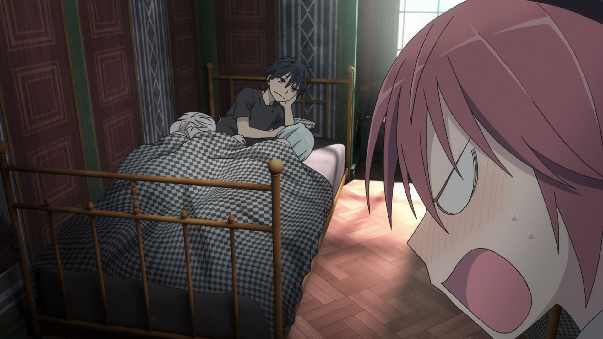 1920x1080 Image - Yui Arata Arin Lilith bed ep5 AN.png | Trinity Seven Wiki | FANDOM  powered by Wikia