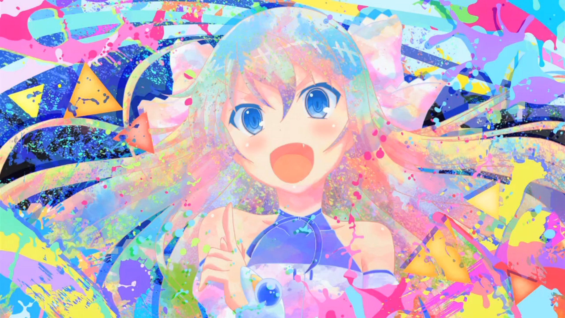 1920x1080 Vivid Colorful Anime Girl HD Wallpaper x ID
