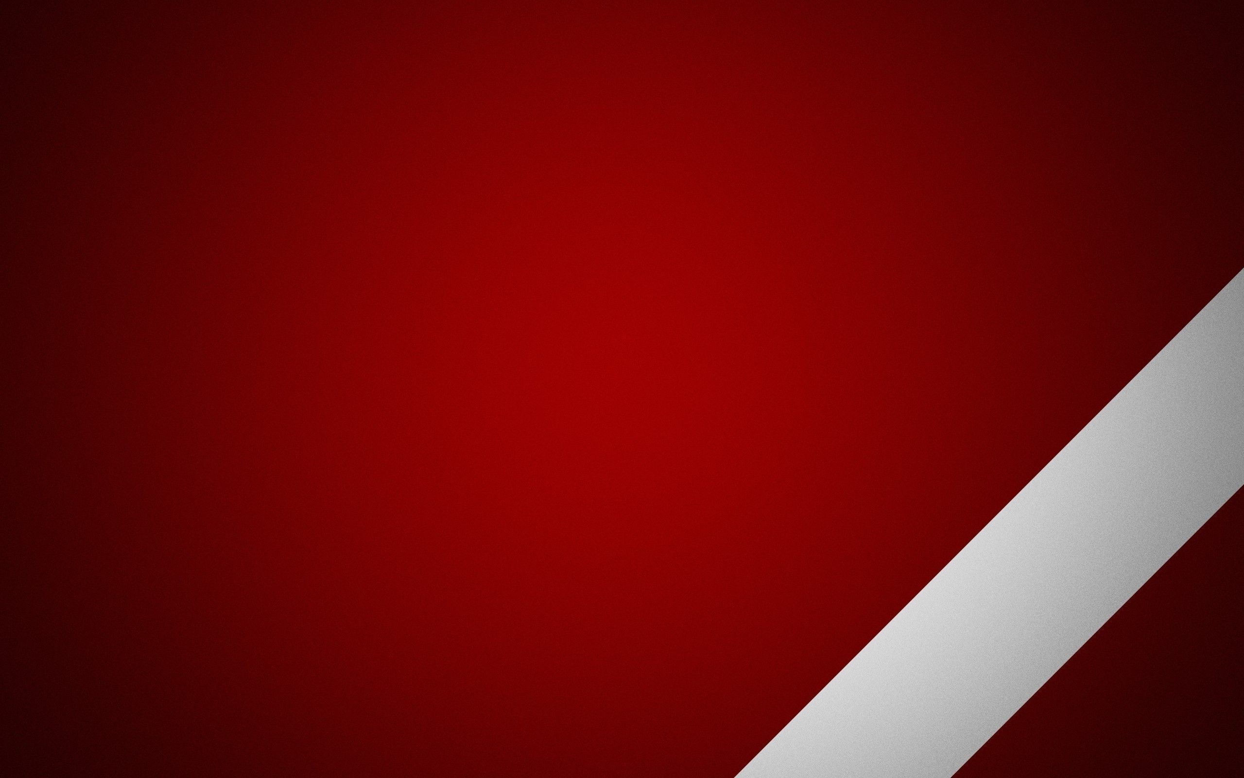 2560x1600 White Stripe On Red Background Wallpaper