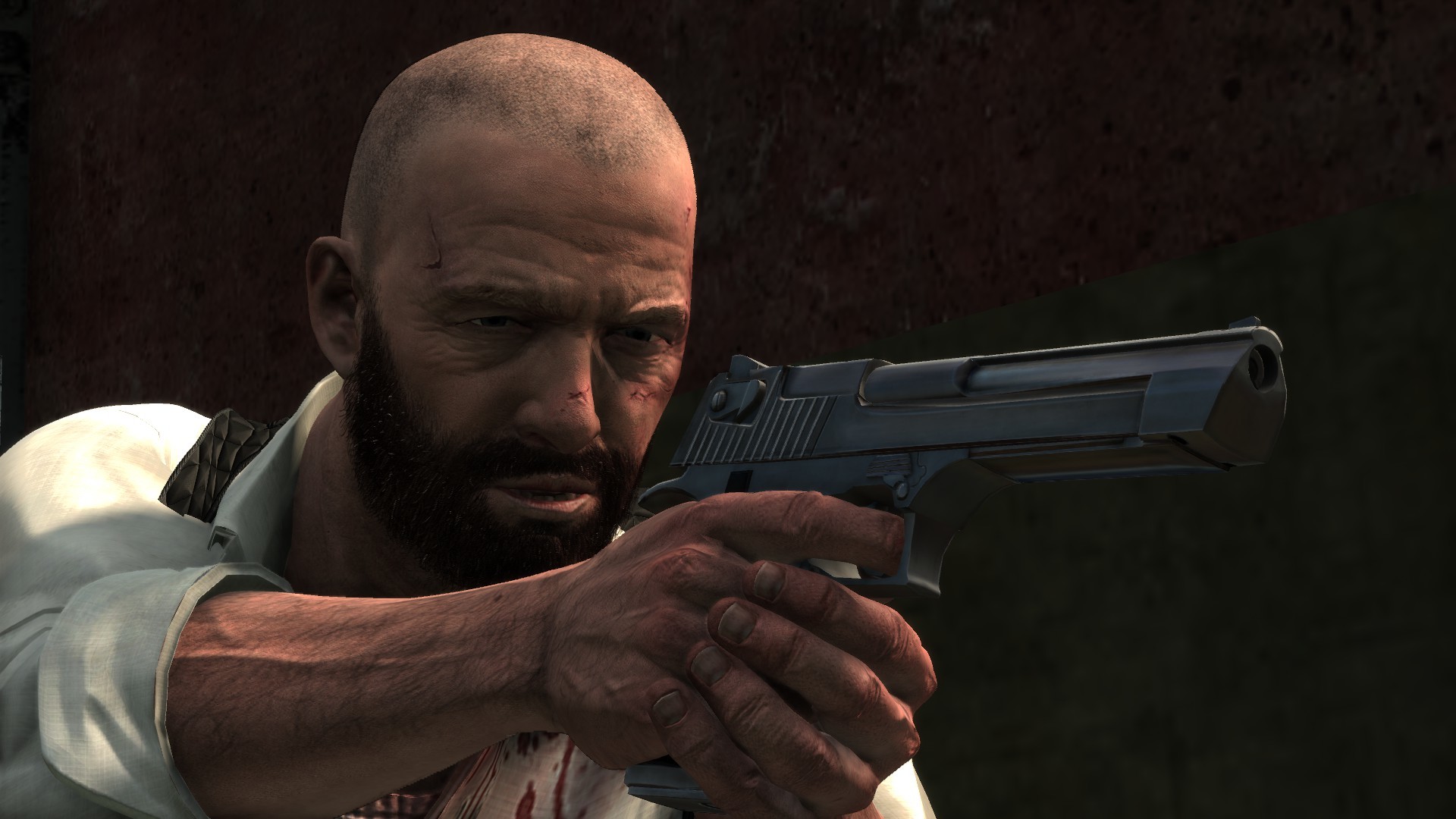 1920x1080 Max Payne with a gun, from Max Payne 3.