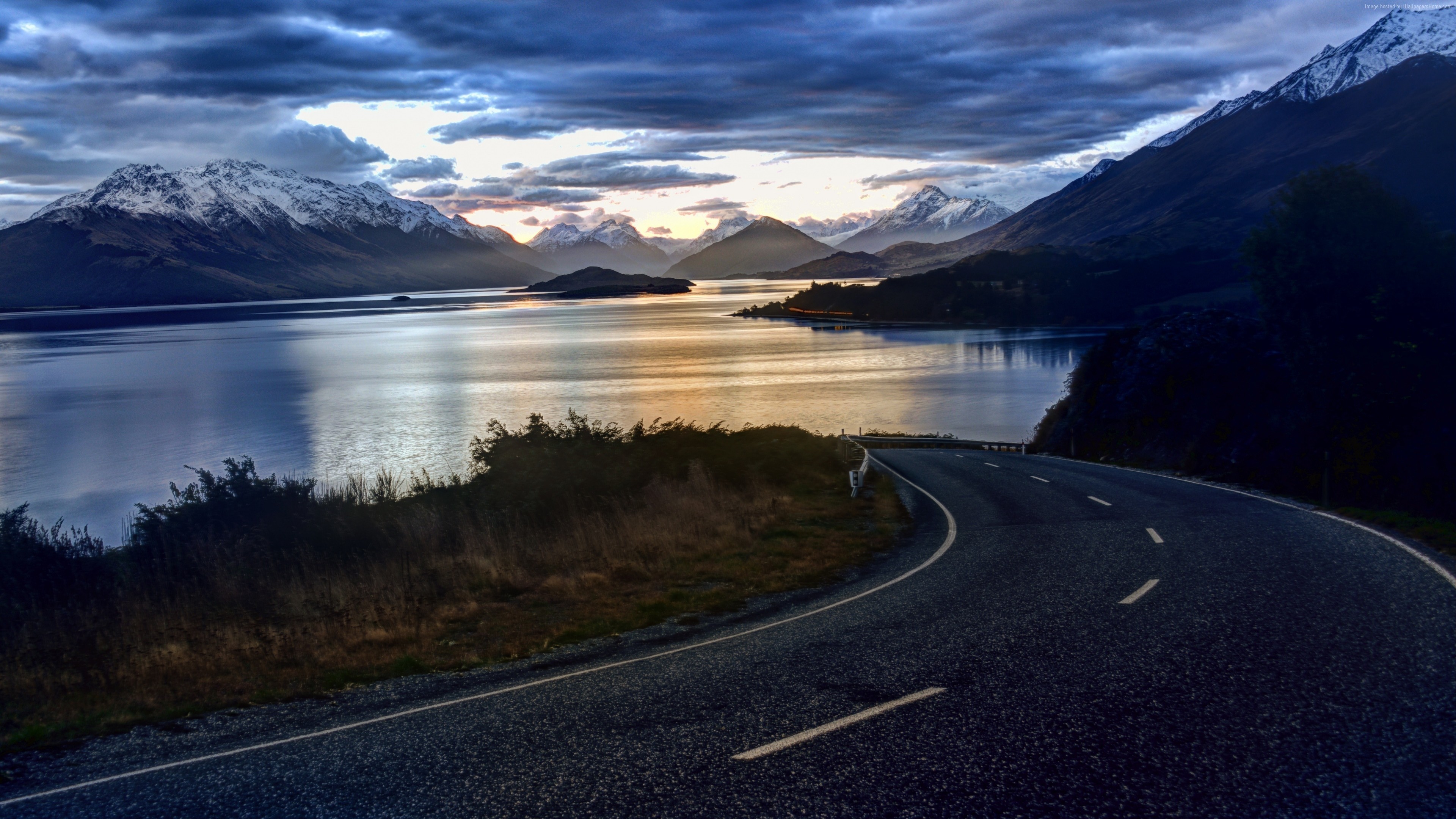 3840x2160 New Zealand, 4k, HD wallpaper, nature, sky, clouds, lake, ...
