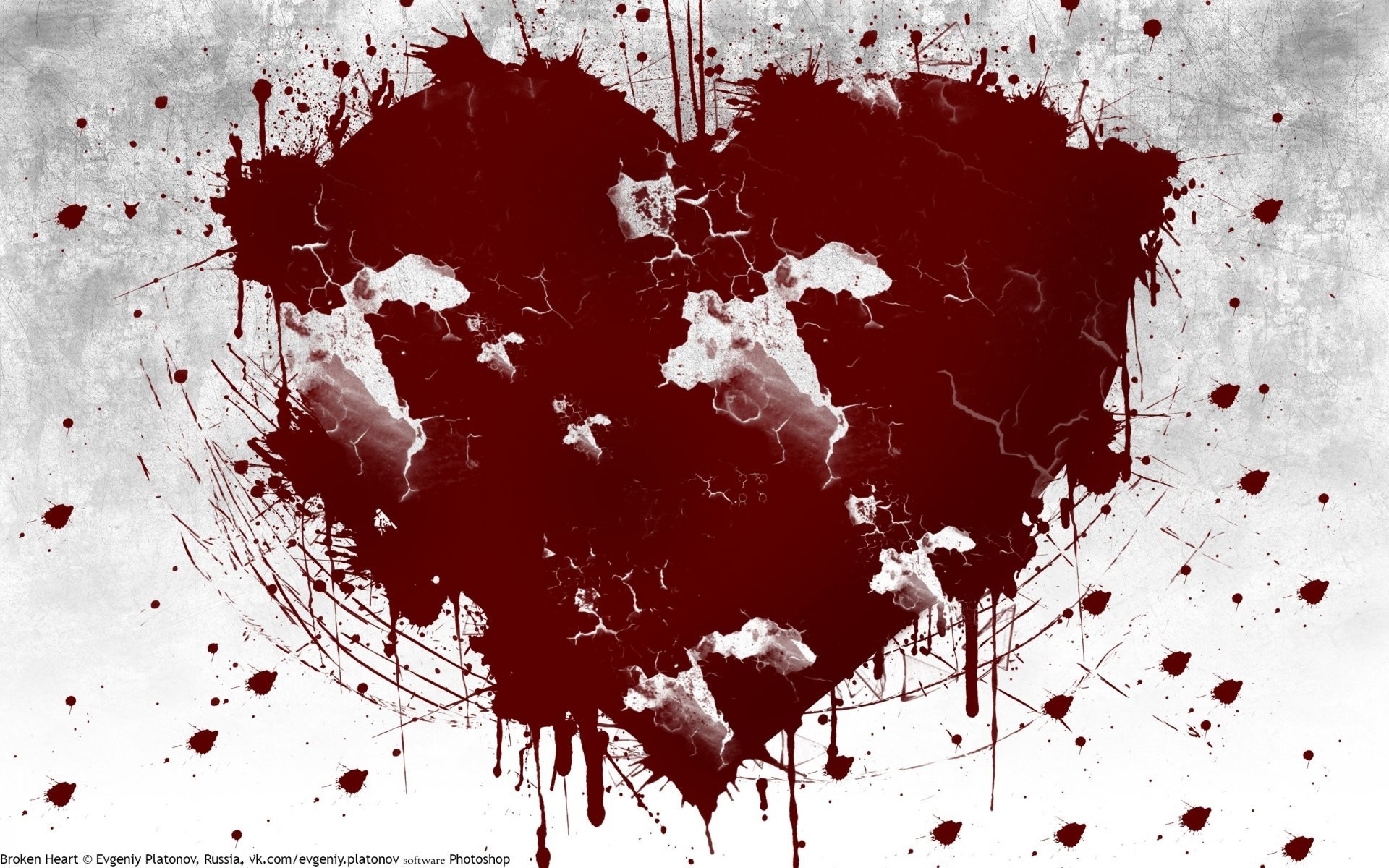 1920x1200 Image tags: broken heart , broken heart , blood , of the crack