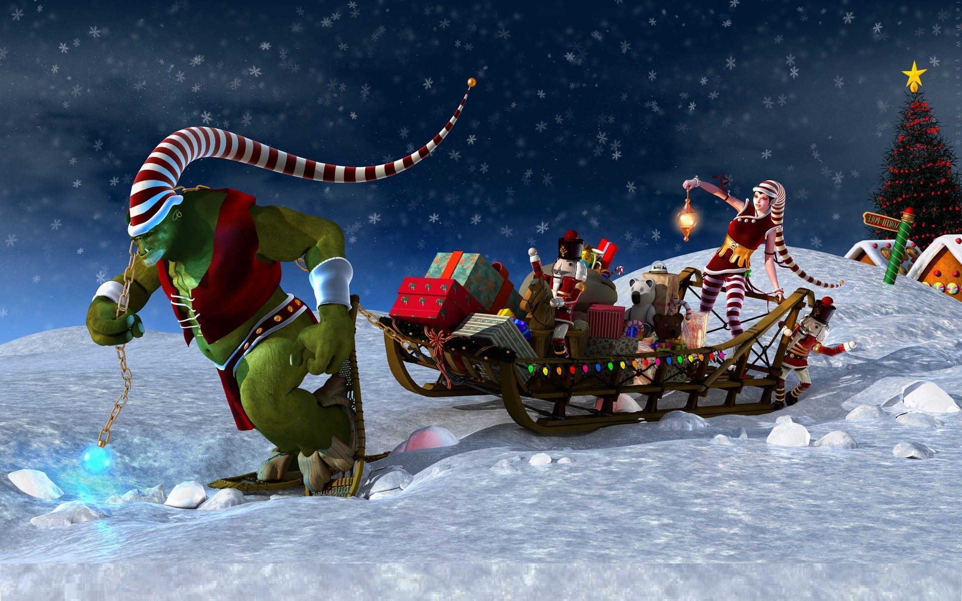 1920x1200 Animated Christmas Backgrounds For Desktop #17359 Wallpaper .