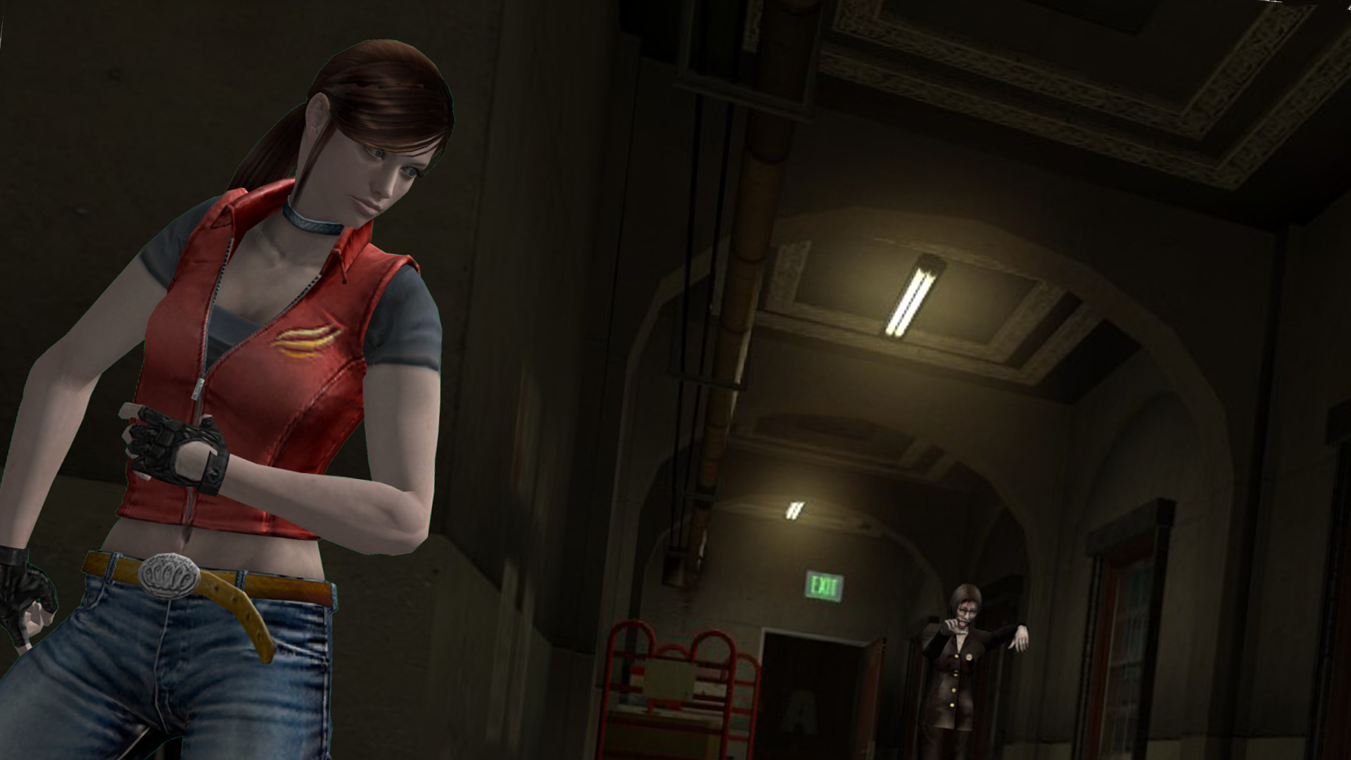 1920x1080 Resident Evil Claire Redfield Wallpaper