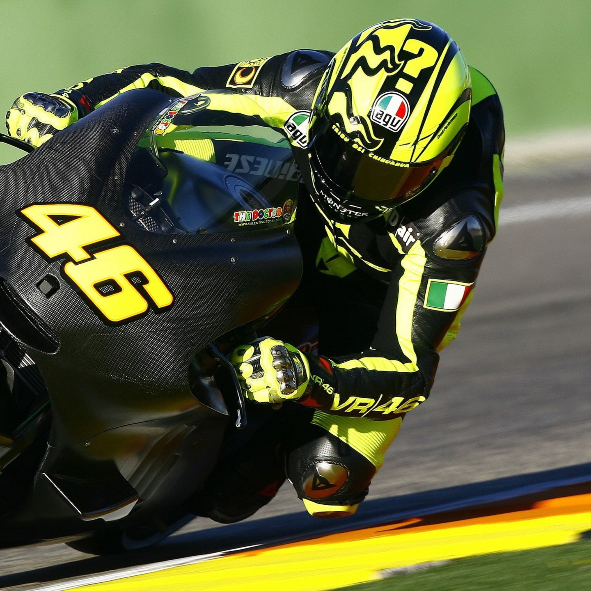2048x2048 Preview wallpaper rider, motorcycle, motogp, valentino rossi, 2014 