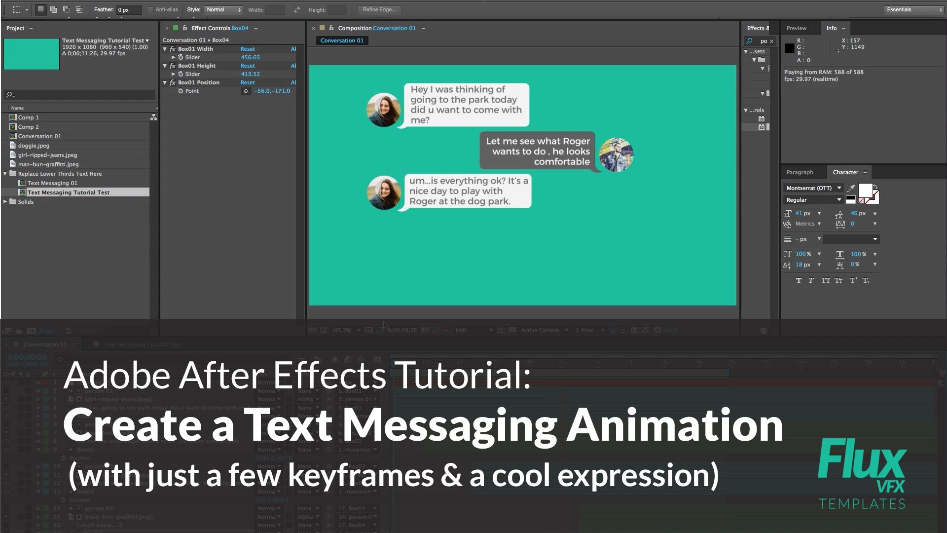 1920x1080 After Effects Tutorial: How to Create a Text Messaging Animation - YouTube
