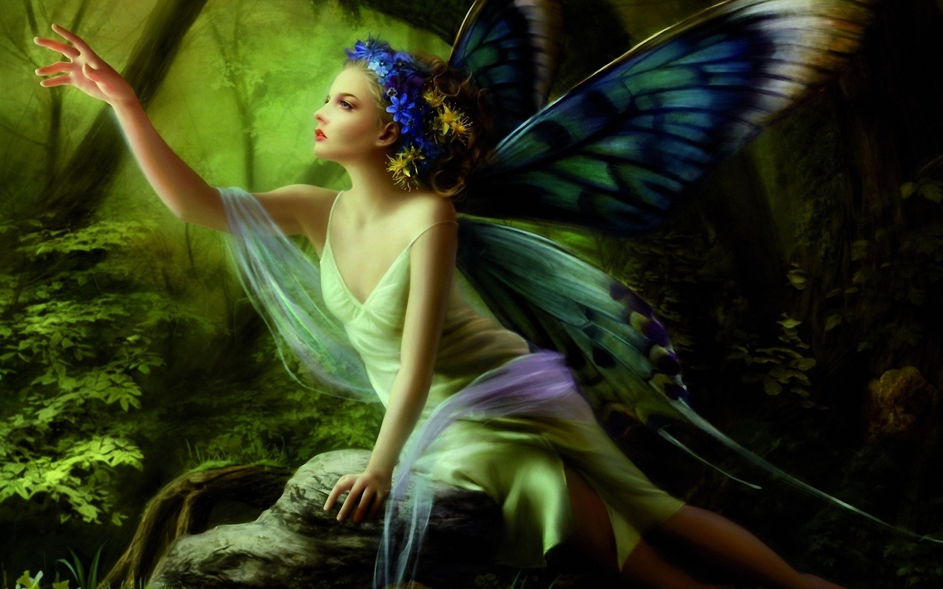 1920x1200 Butterfly Fairy