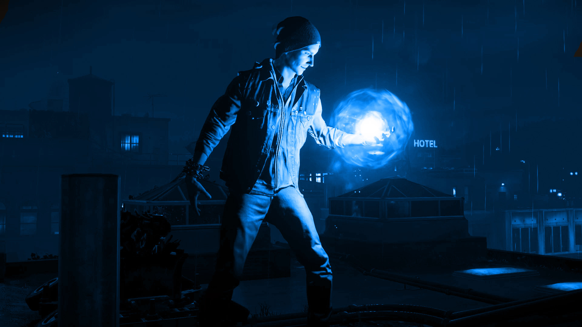 1920x1080 ... Infamous Second Son Blue Neon Wallpaper 4 by XtremisMaster