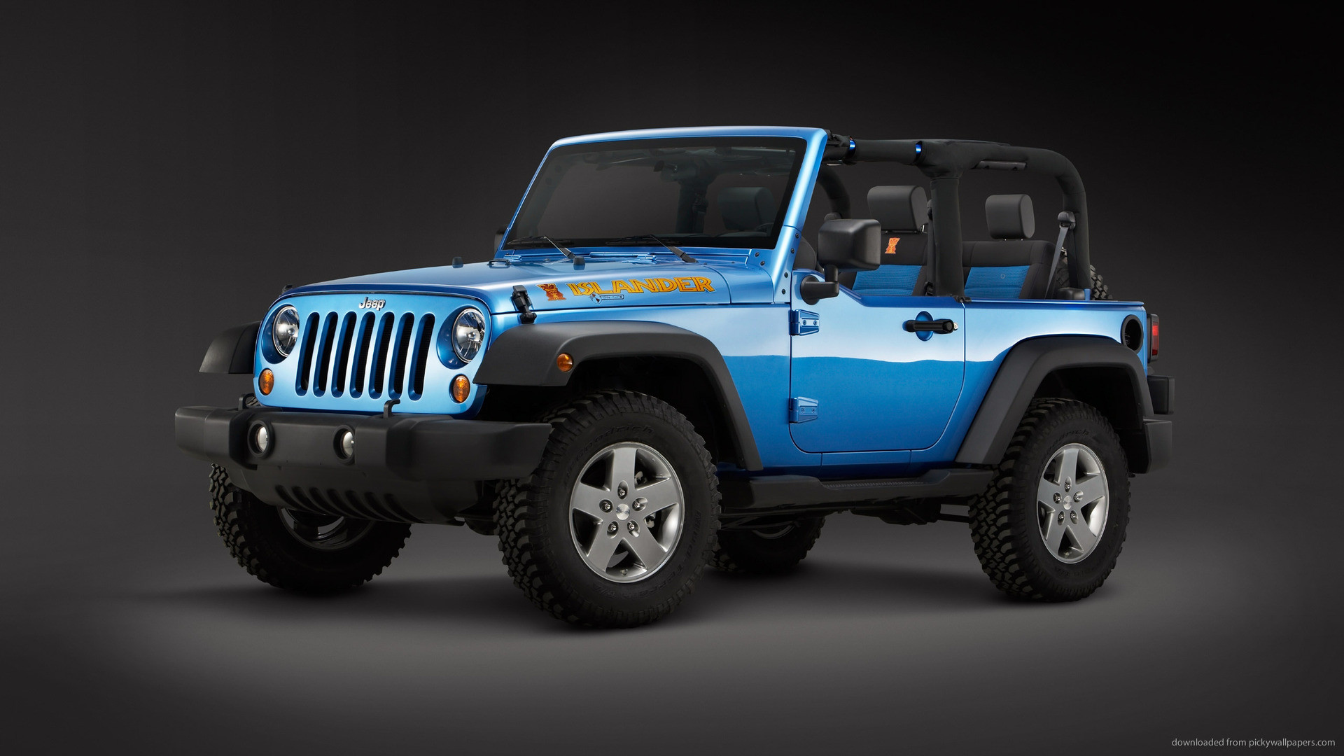 1920x1080 Blue Jeep Wrangler 2010 picture