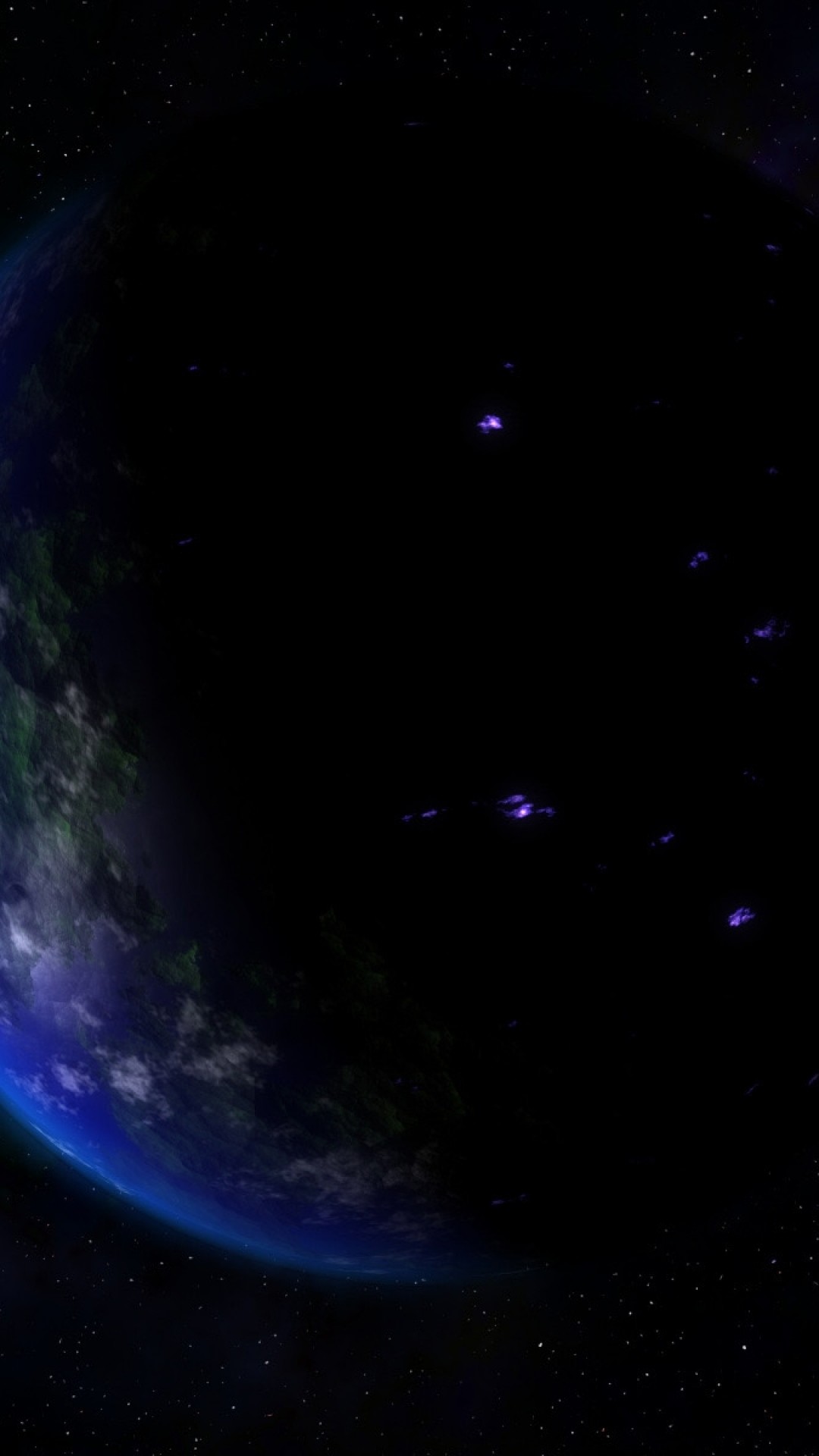 1080x1920 Preview wallpaper earth, planet, days, day, night, stars 